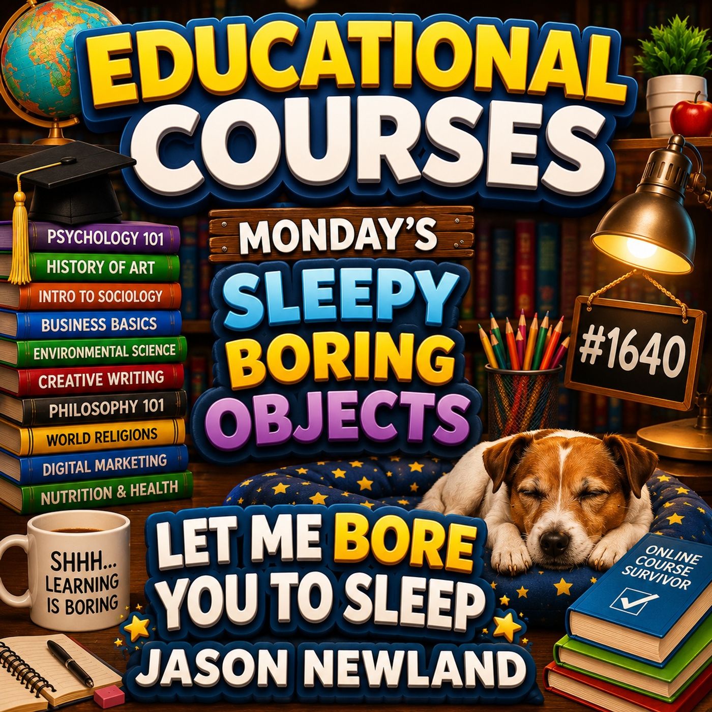 (Overnight Voice Only) Educational Courses | Monday’s Sleepy Boring Objects | #1640 Let Me Bore You To Sleep episode artwork