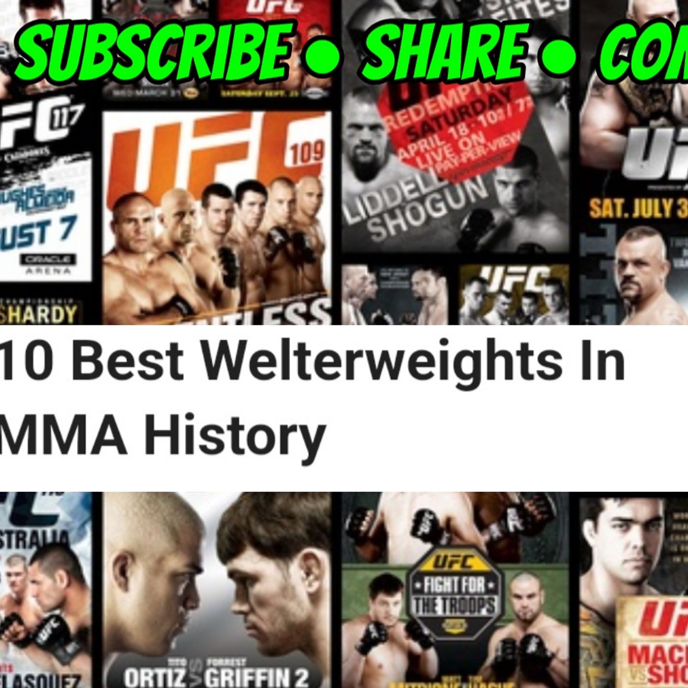 Top 10 MMA Welterweights Of All Time! episode artwork