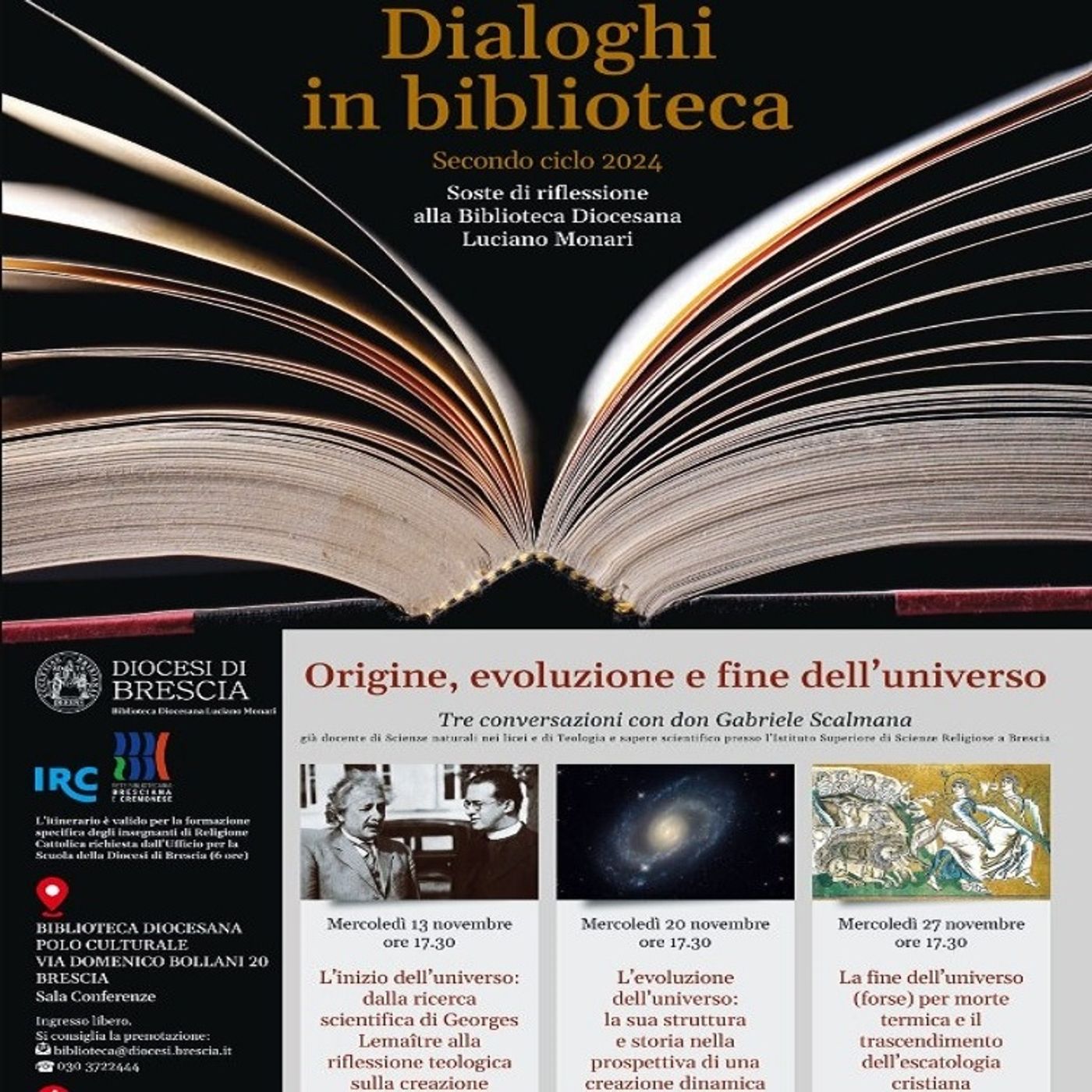 Le origini e il destino dell'Universo in tre incontri alla Biblioteca Diocesana: intervista a don Alberto Donini  -  30 ottobre 2024 episode artwork