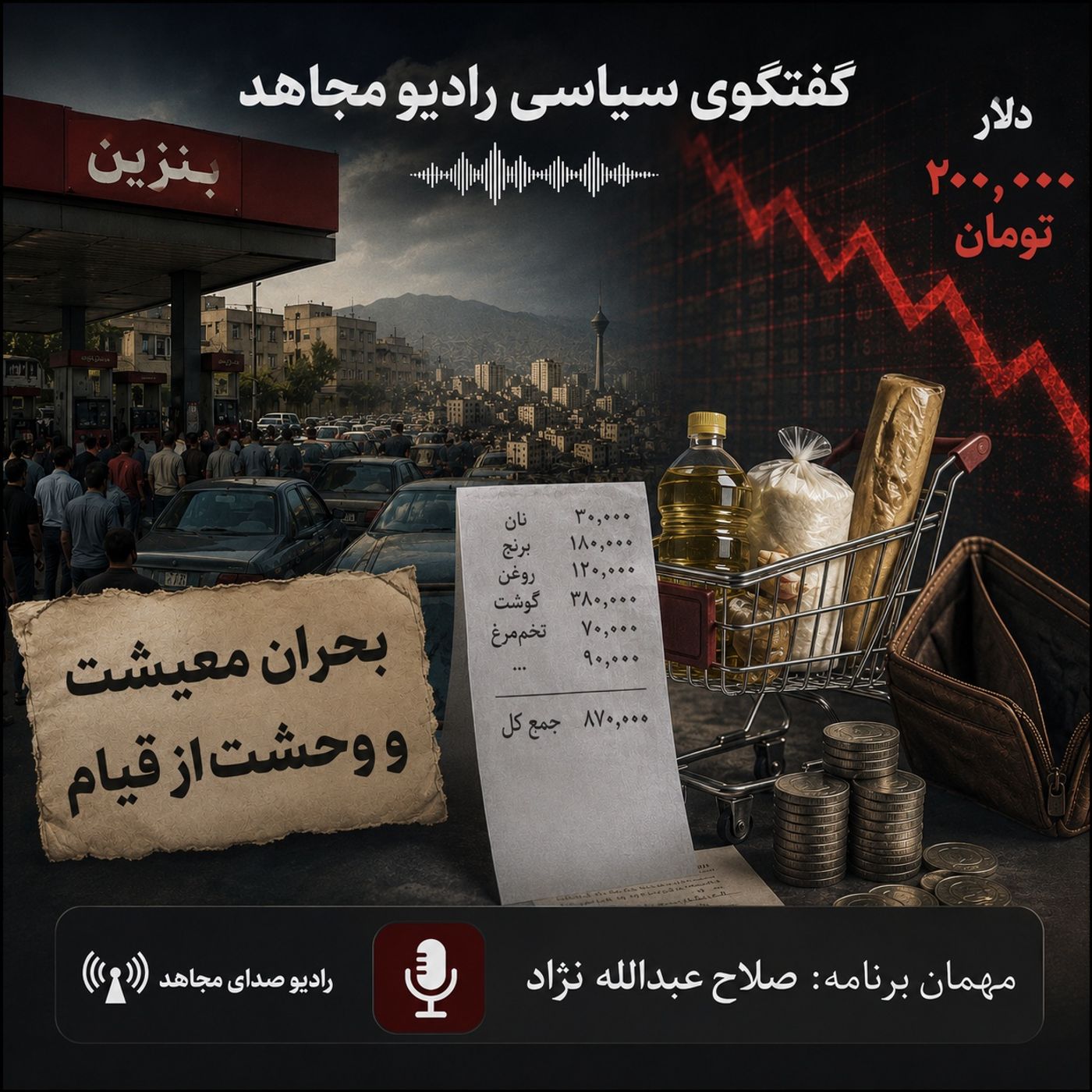 بحران معیشت و وحشت از قیام-صلاح عبدالله نژاد