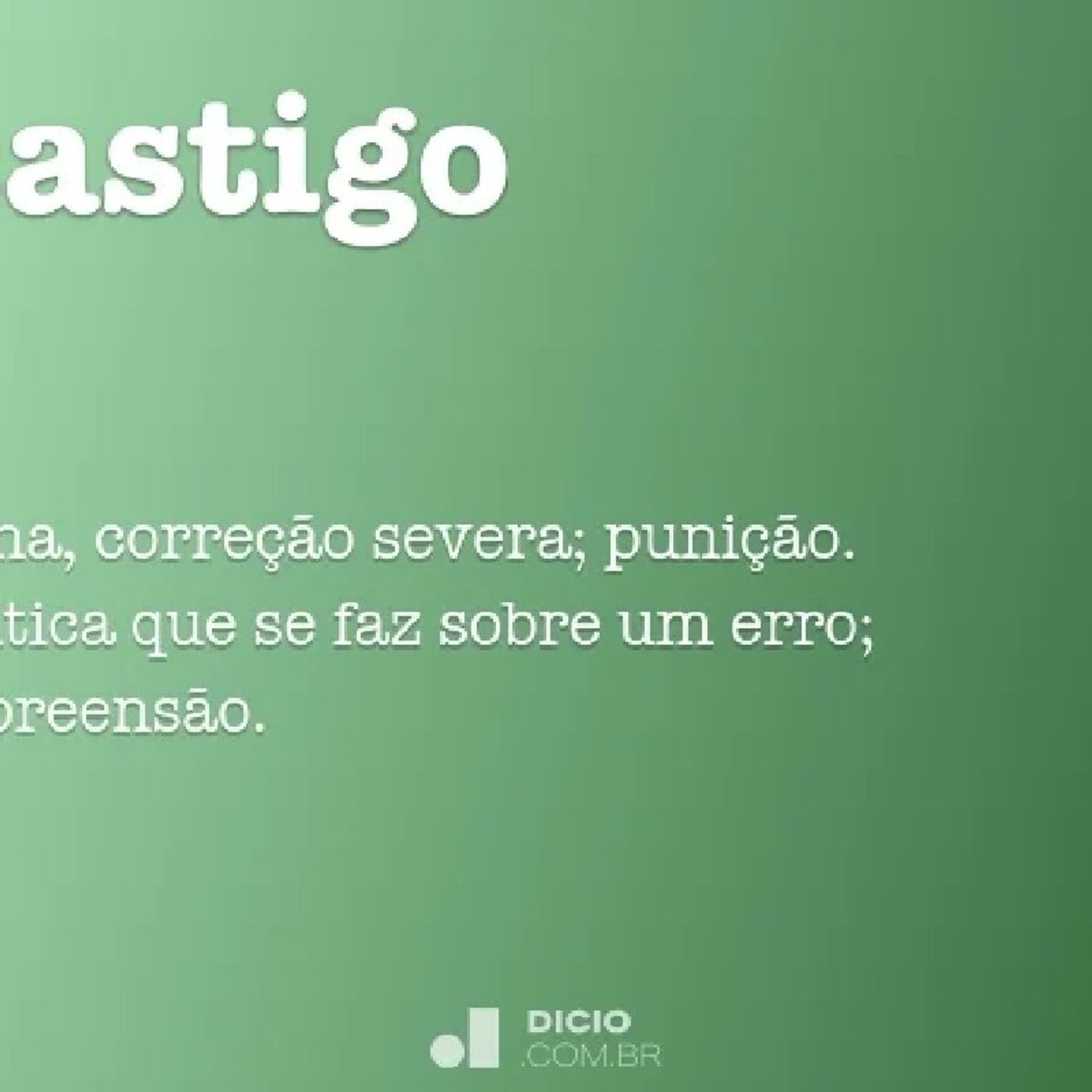 O meu castigo episode artwork