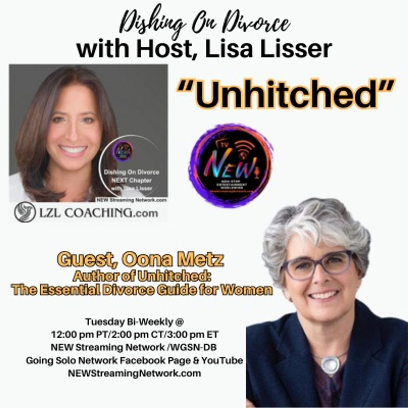 “Unhitched” — Lisa Lisser & Guest Oona Metz episode artwork