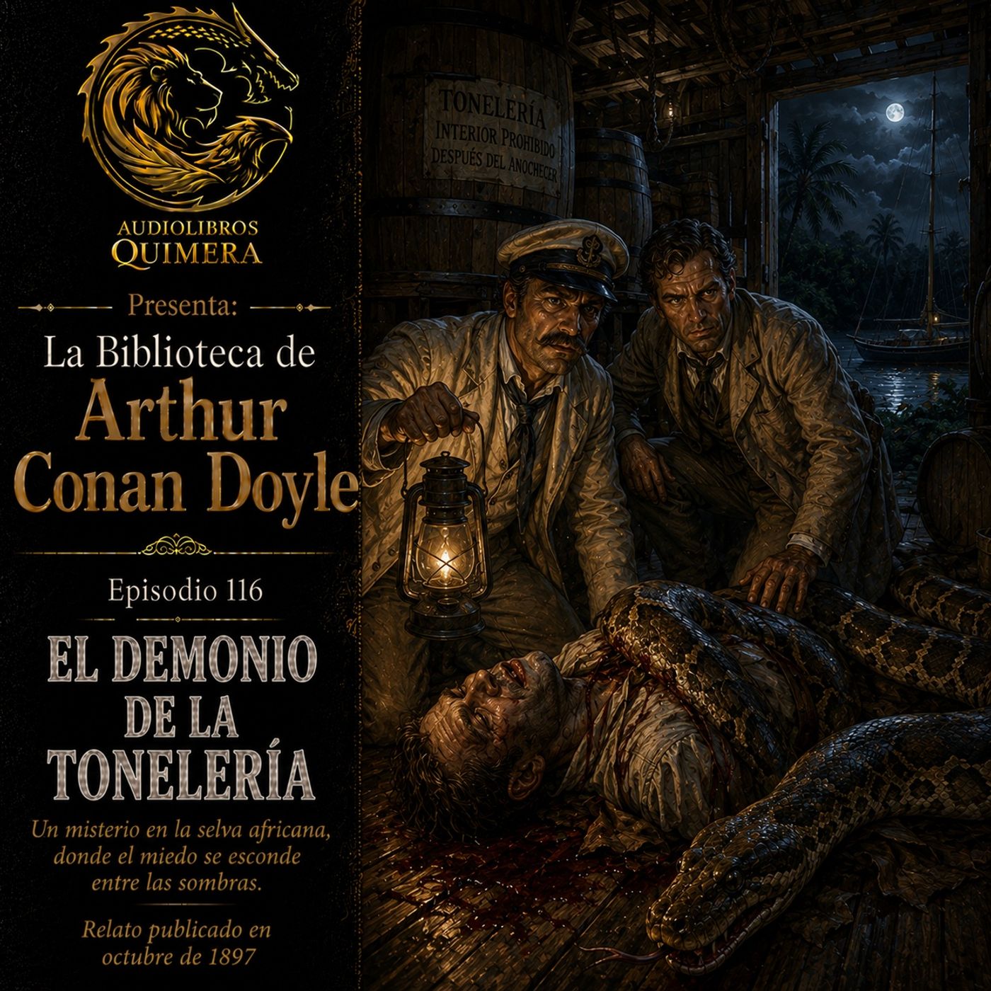 Portada de Audiolibros Quimera - Biblioteca de Arthur Conan Doyle