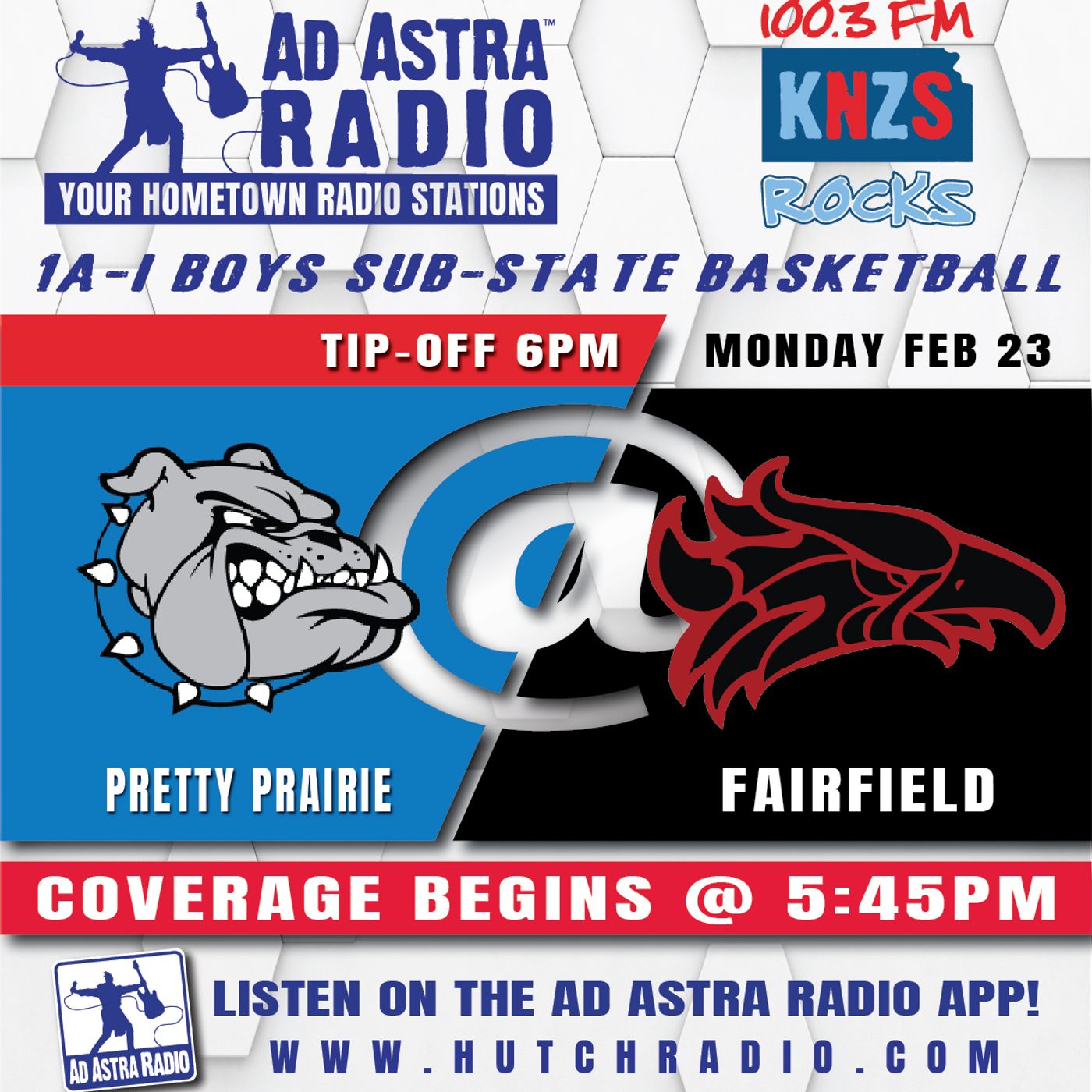 Pretty Prairie Bulldogs at Fairfield Falcons Boys High School Basketball (1A-I Substate Quarterfinal-February 23, 2026) episode artwork