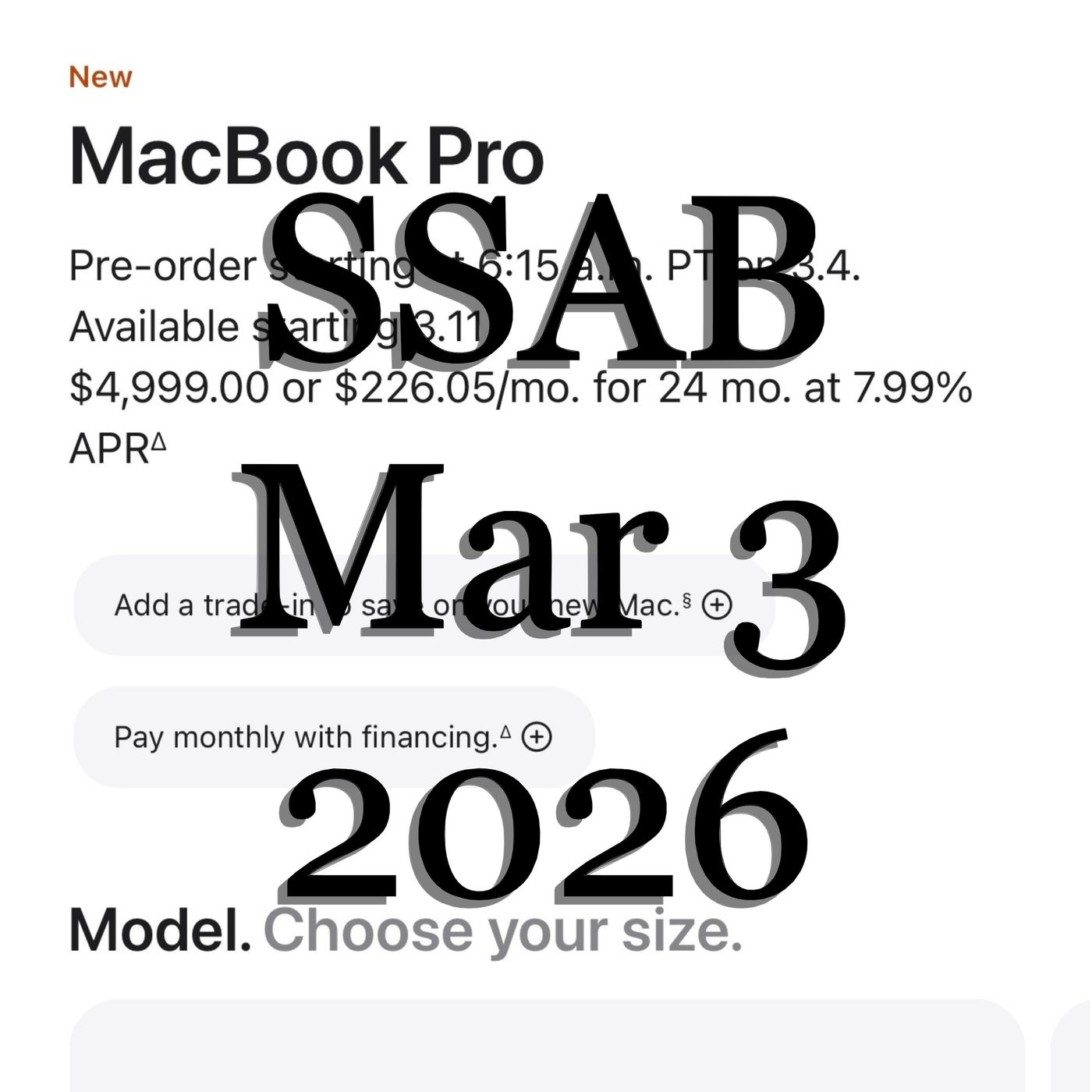 SSAB - March 3, 2026