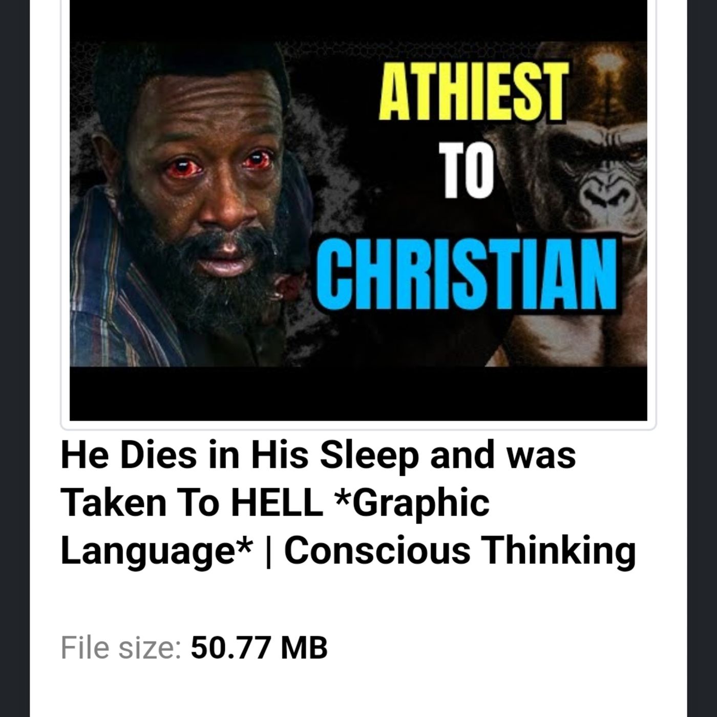 He Dies in His Sleep and was Taken To HELL *Graphic Language* | Conscious Thinking episode artwork