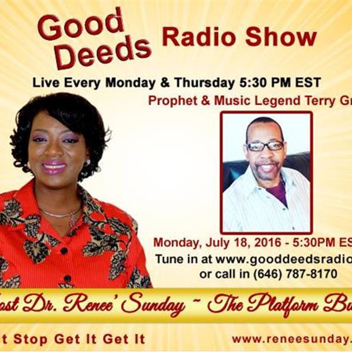 Dr. Renee Sunday\'s show