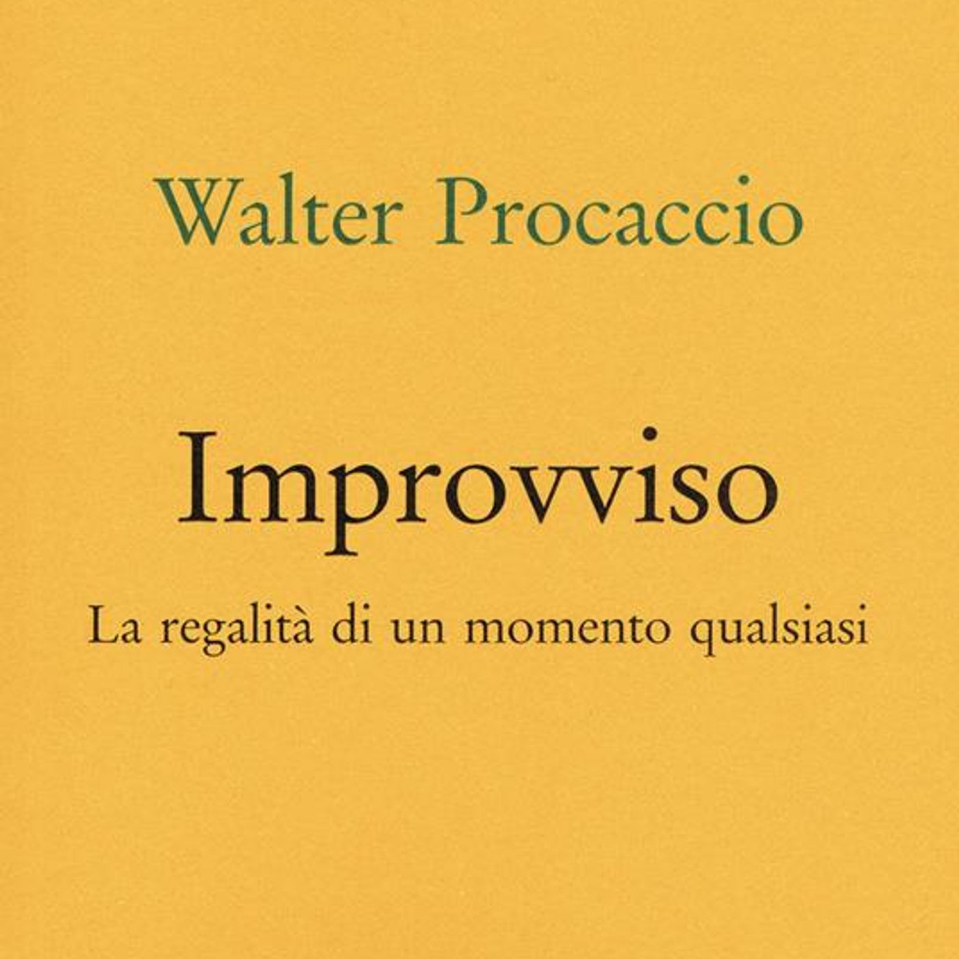 Walter Procaccio "Improvviso" episode artwork