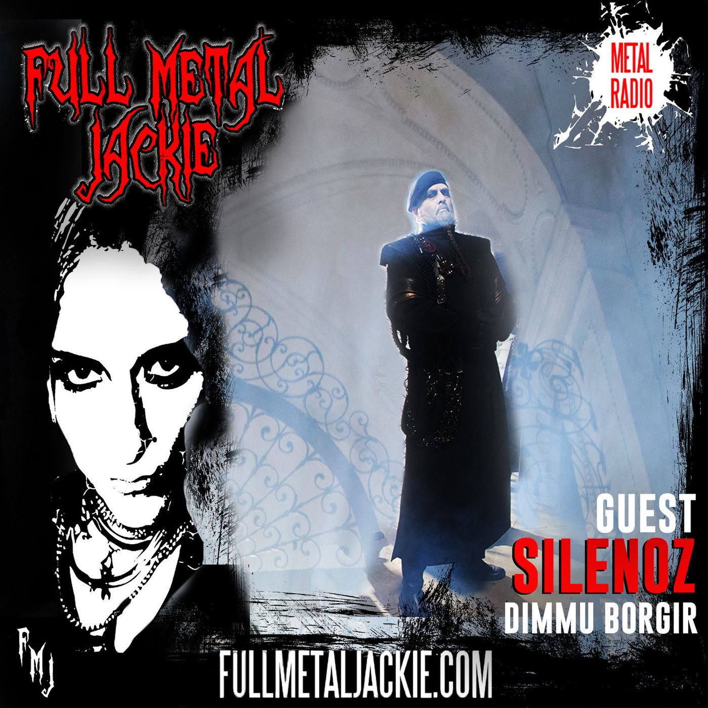 Silenoz of Dimmu Borgir on the FMJ RADIO SHOW episode artwork