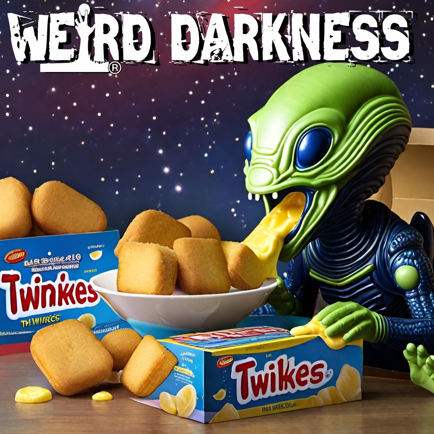 cover of episode “EXTRATERRESTRIALS ARE HERE FOR OUR TWINKIES!” and More Freaky True Tales! #WeirdDarkness #Darkives