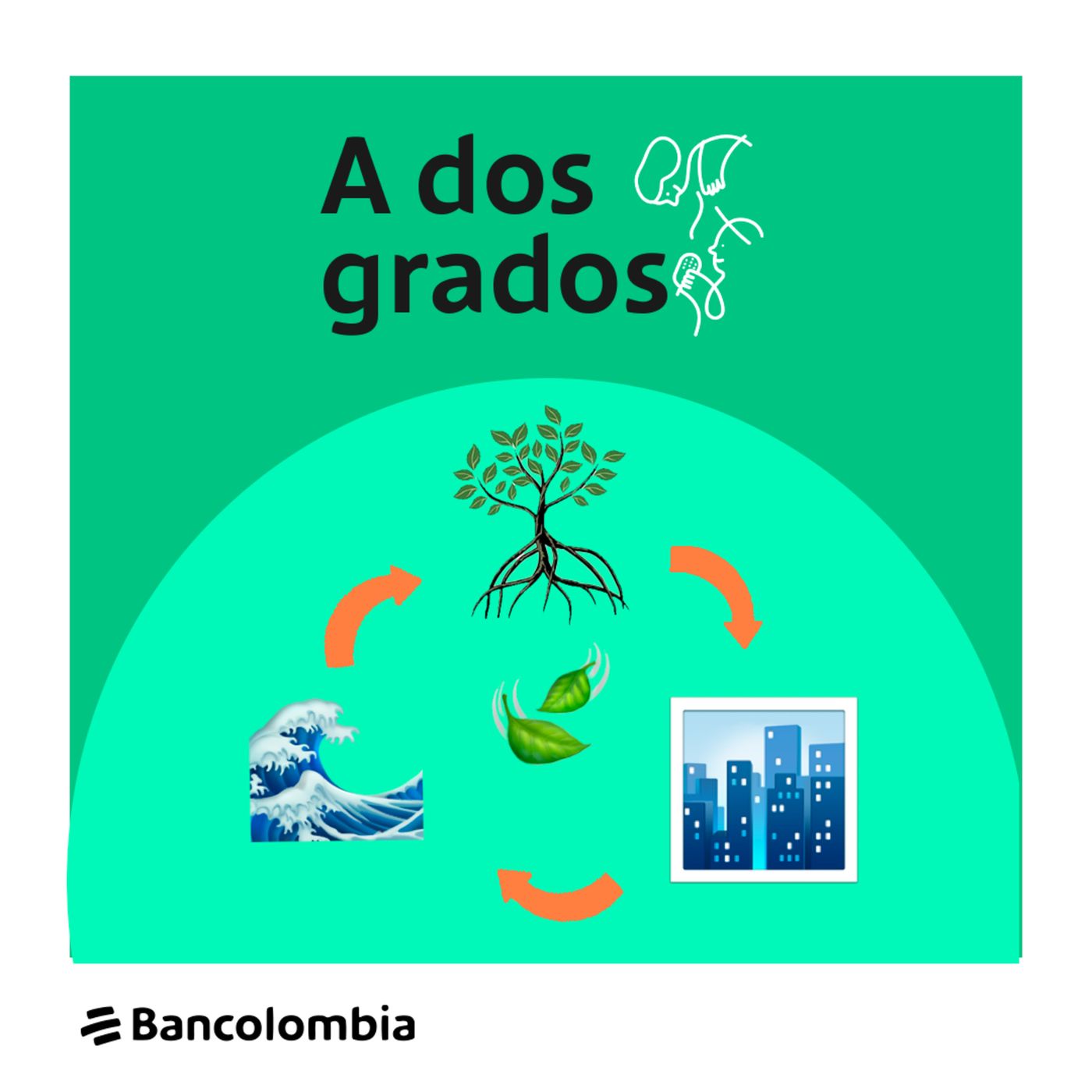 A dos grados