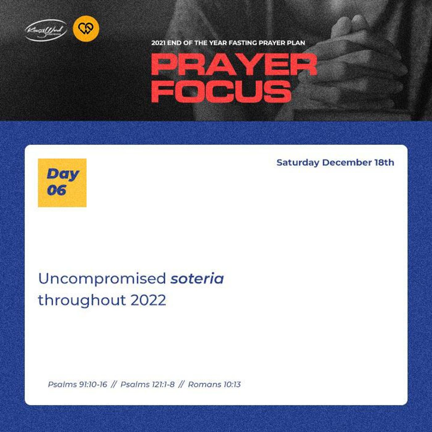 Uncompromised Soteria throughout 2022 | Restart (End of the Year Fasting) - Day 6 episode artwork