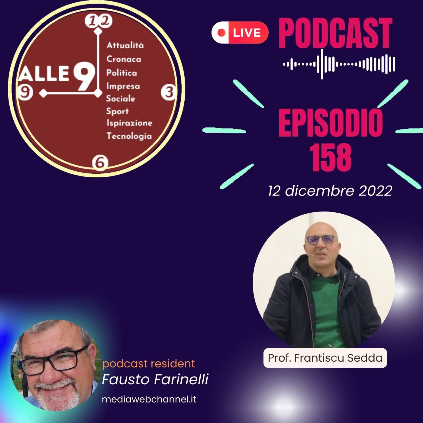 Ep. 158 con il Prof. Frantziscu Sedda -