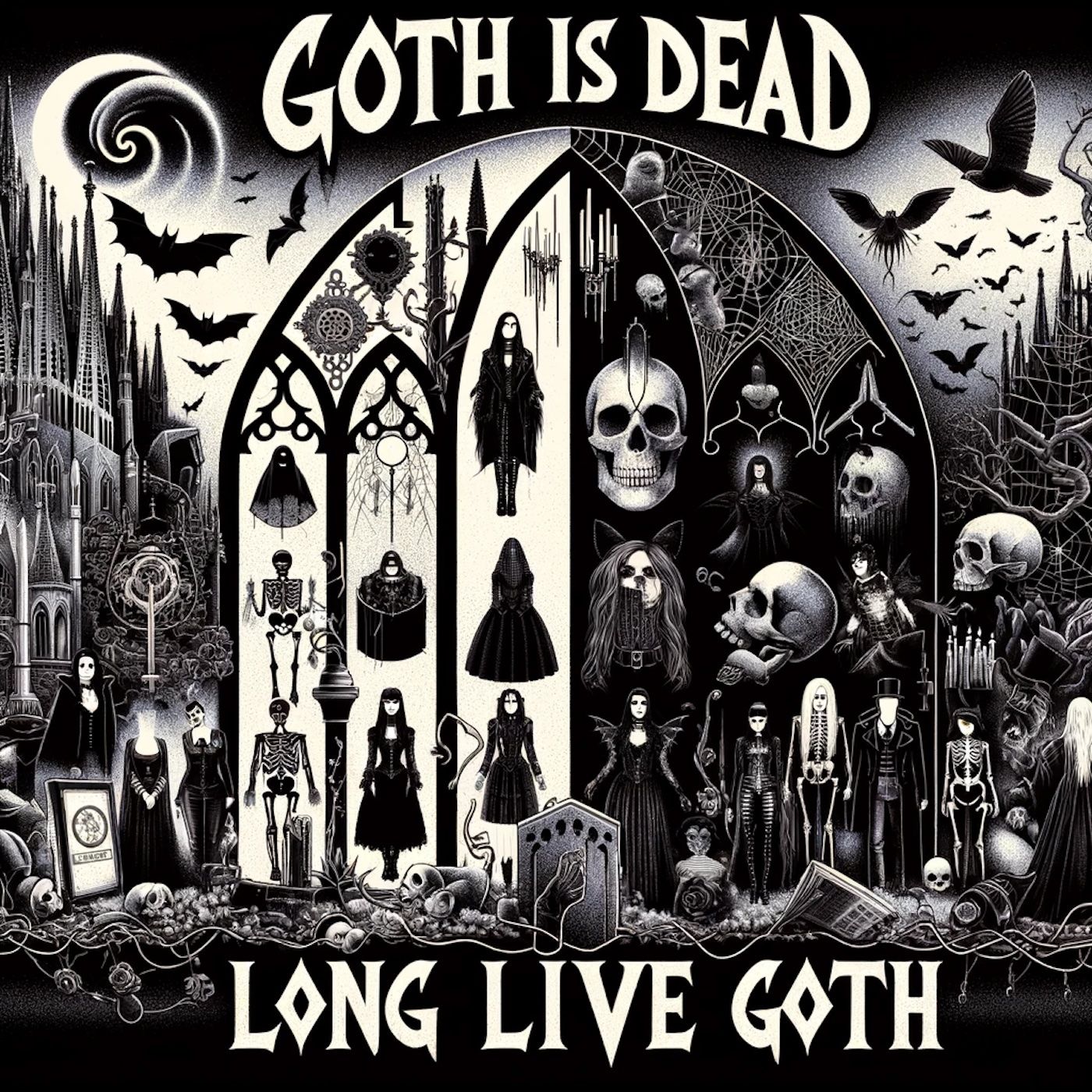 "Goth is dead. Long live Goth." episode artwork