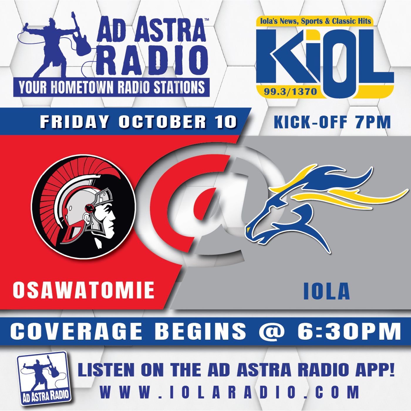Iola Mustangs hosts Osawatomie Trojans Football (October 10, 2025) episode artwork
