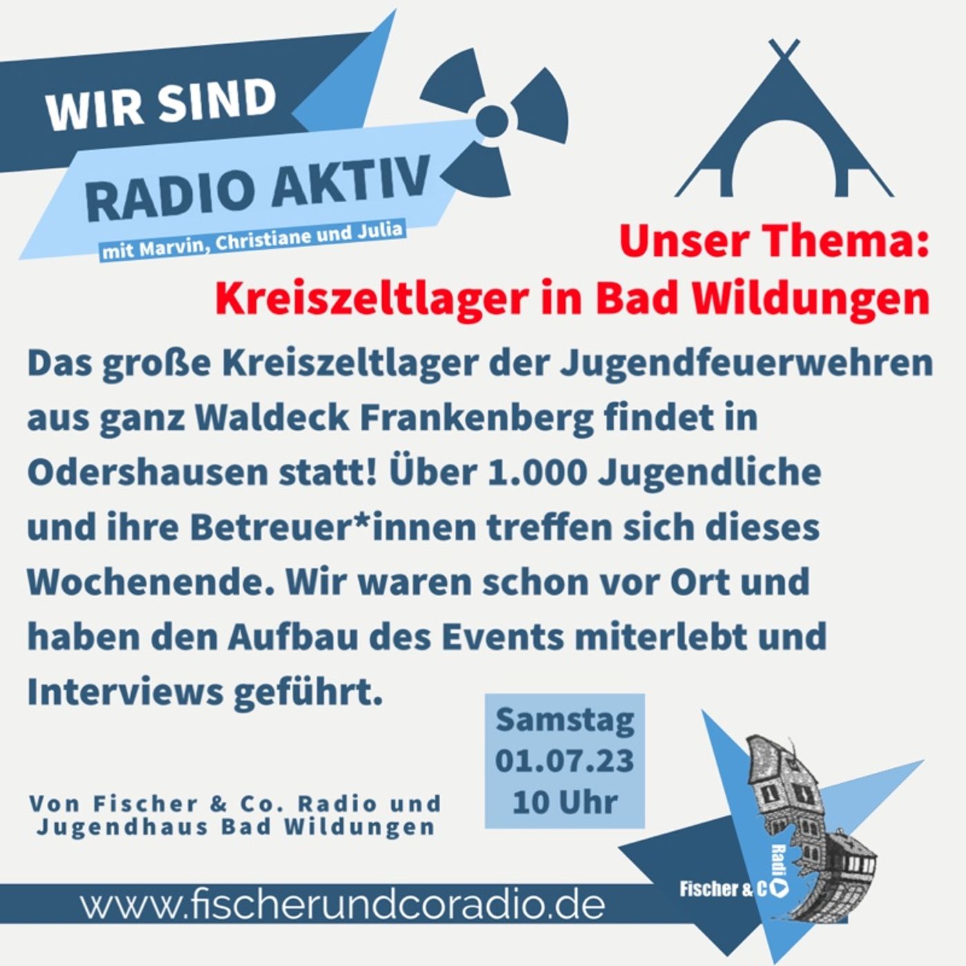 Kreisjugendfeuerwehrzeltlager Waldeck-Frankenberg 2023 - WIR SIND RADIO AKTIV