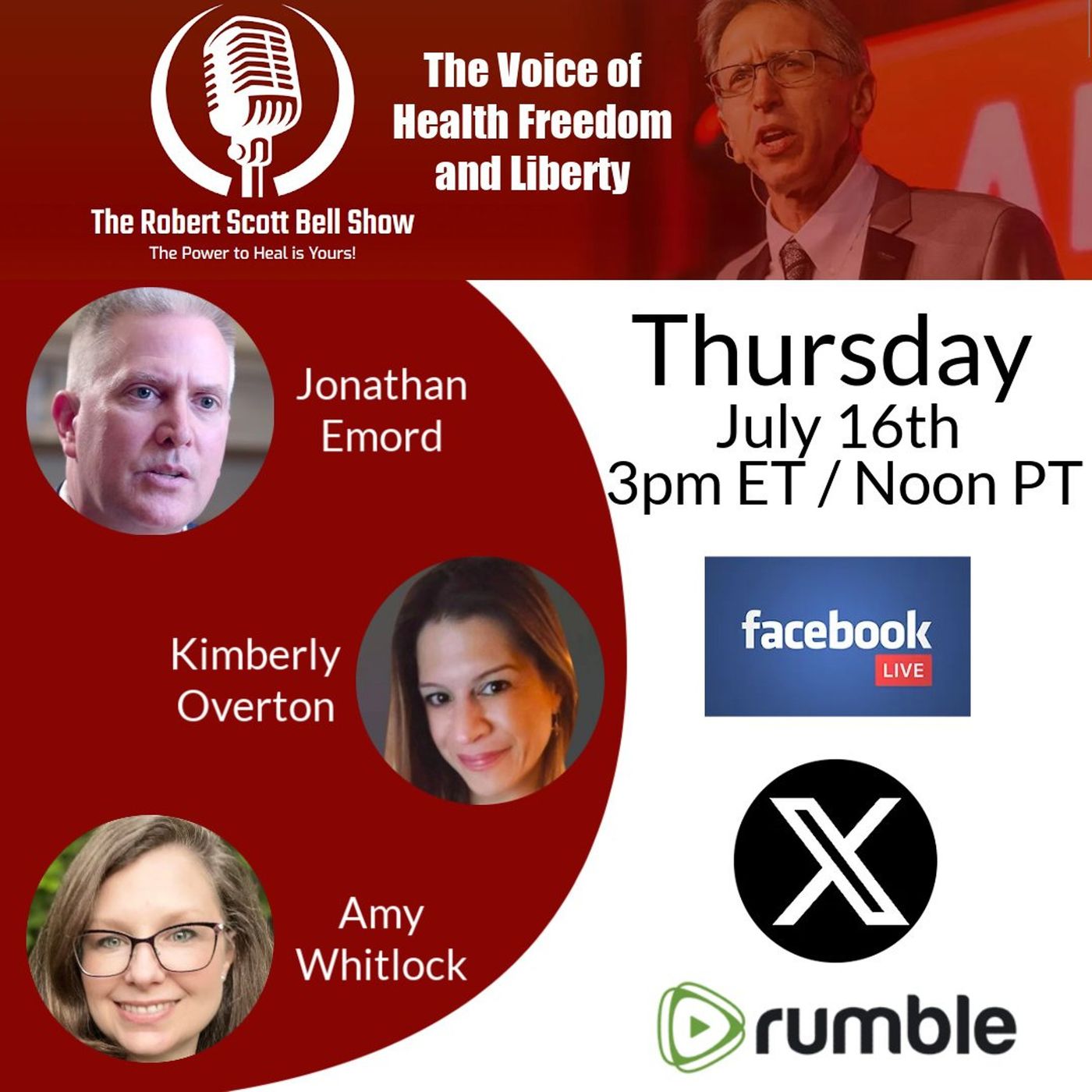 Jonathan Emord, CDC Nominee Won't Betray The Science, Fauci Probe, Kimberly Overton & Amy Whitlock, Patient Advocacy, Lyme Disease Options - episode artwork