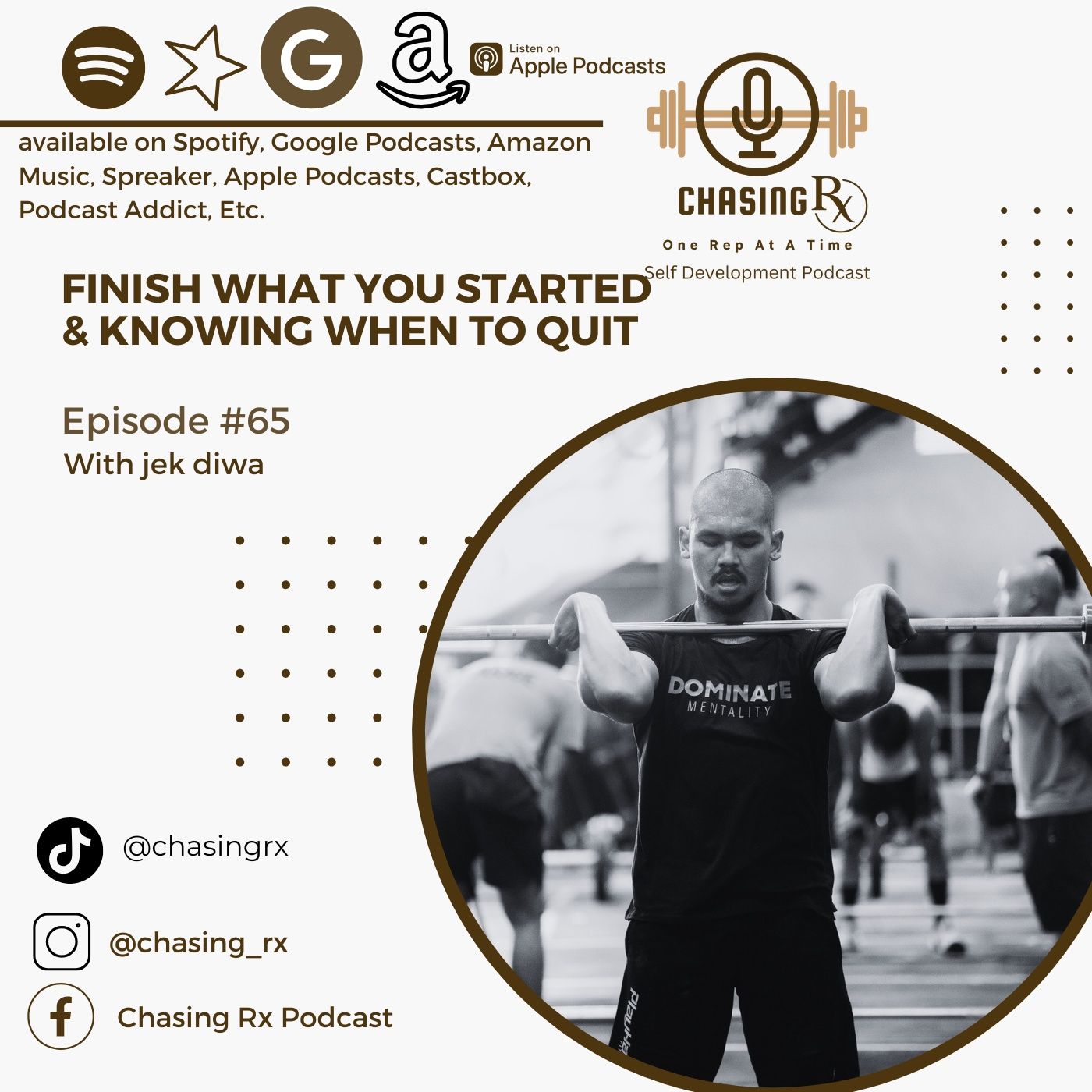 CRX EP 65:  Finish What You Started & Knowing When to Quit