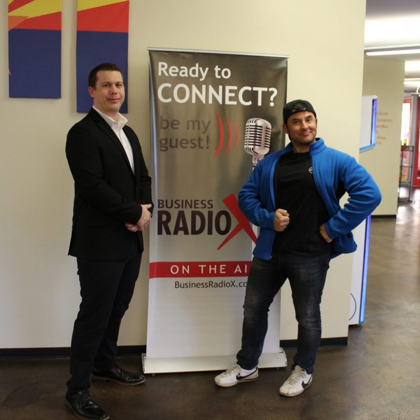 Ryan Hobbs with Glitterhorne VR and Austin Denworth with Work of Art Digital episode artwork