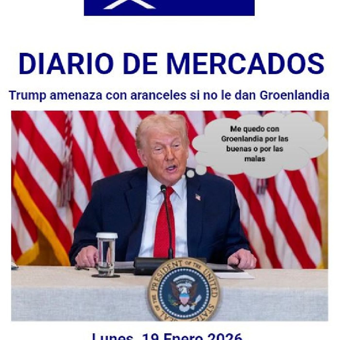 PODCAST en abierto DIARIO DE MERCADOS Lunes 19 Enero 2026