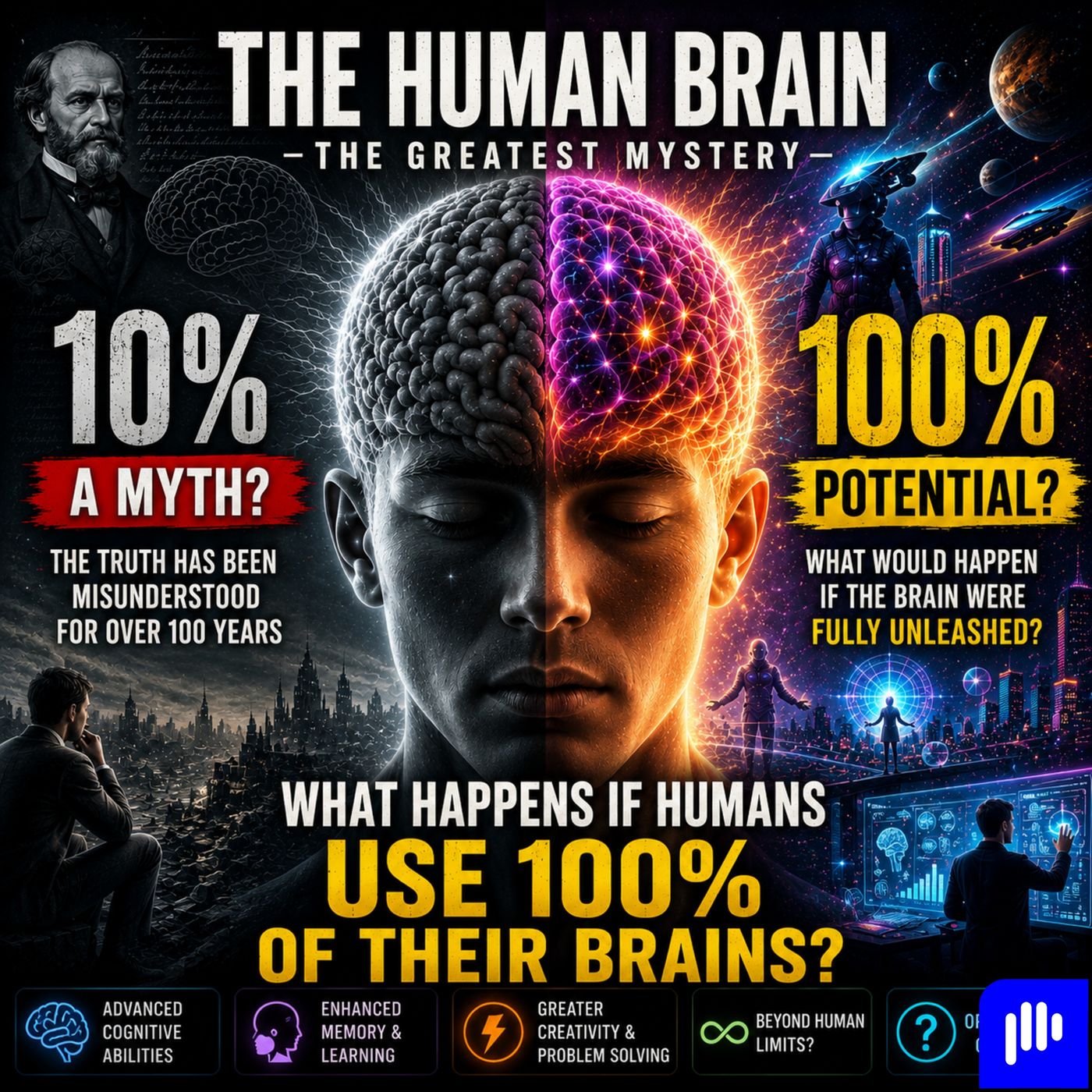What Happens If Humans Use 100% Of Their Brain Power episode artwork