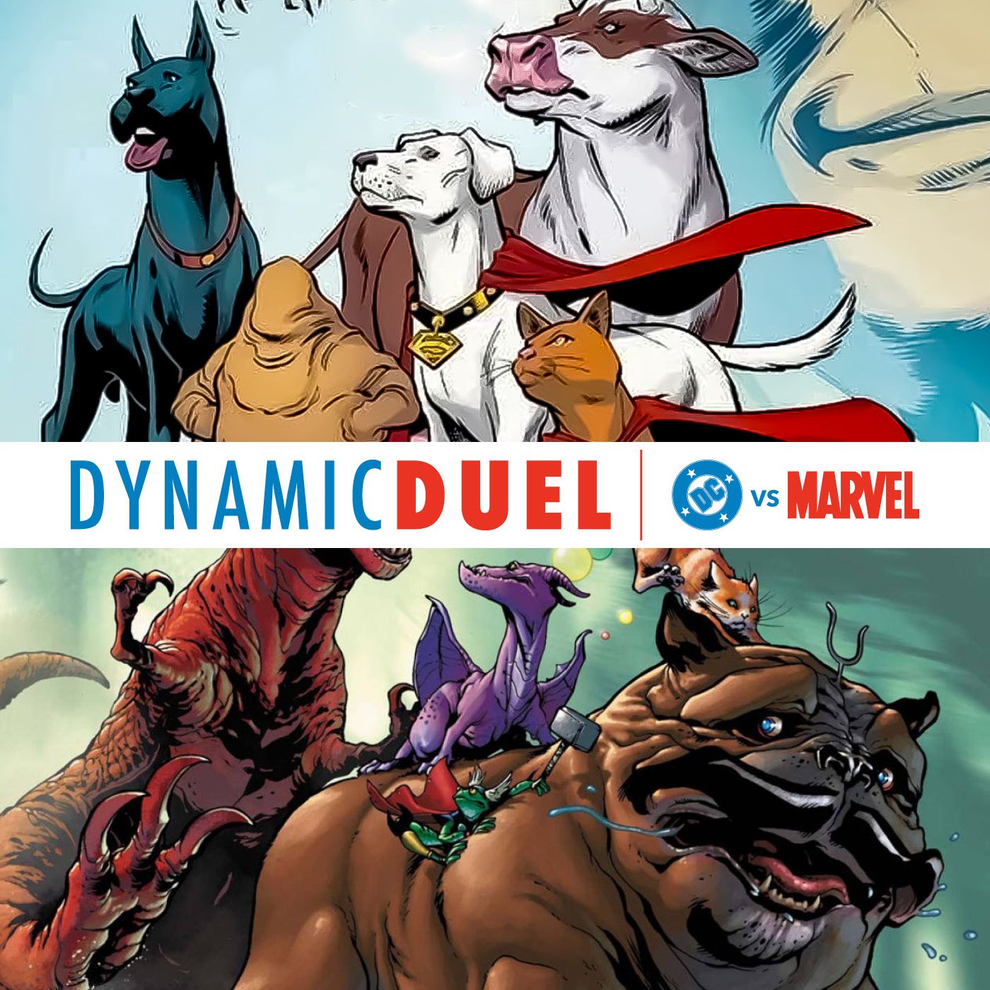 Legion of Super-Pets vs Pet Avengers
