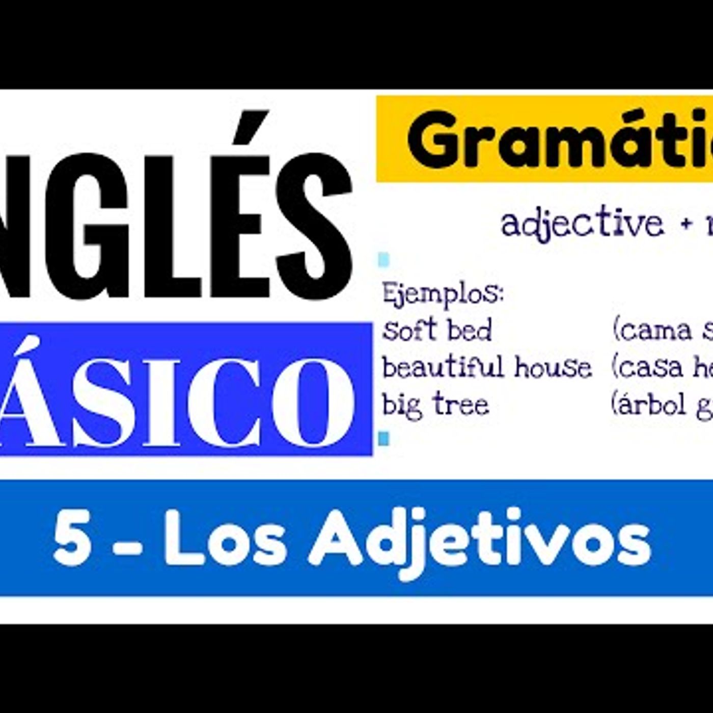 05. Adjetivos, concepto y ejemplos para hacer una descripción en Inglés Yes en Inglés 1 [Video 5]