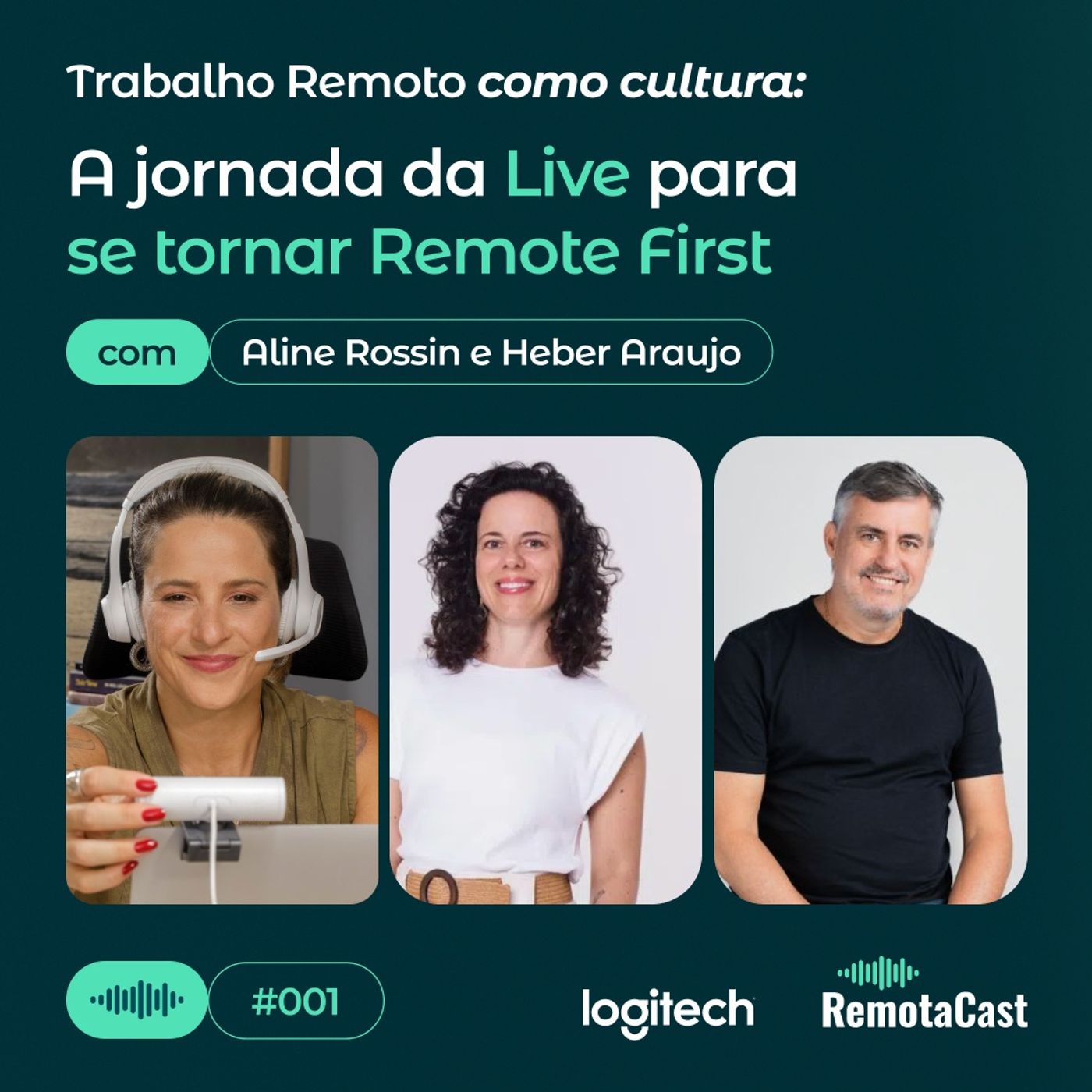 #001 Trabalho Remoto como cultura:  A jornada da Live para se tornar Remote First | Com  Aline Rossin e Heber Araújo