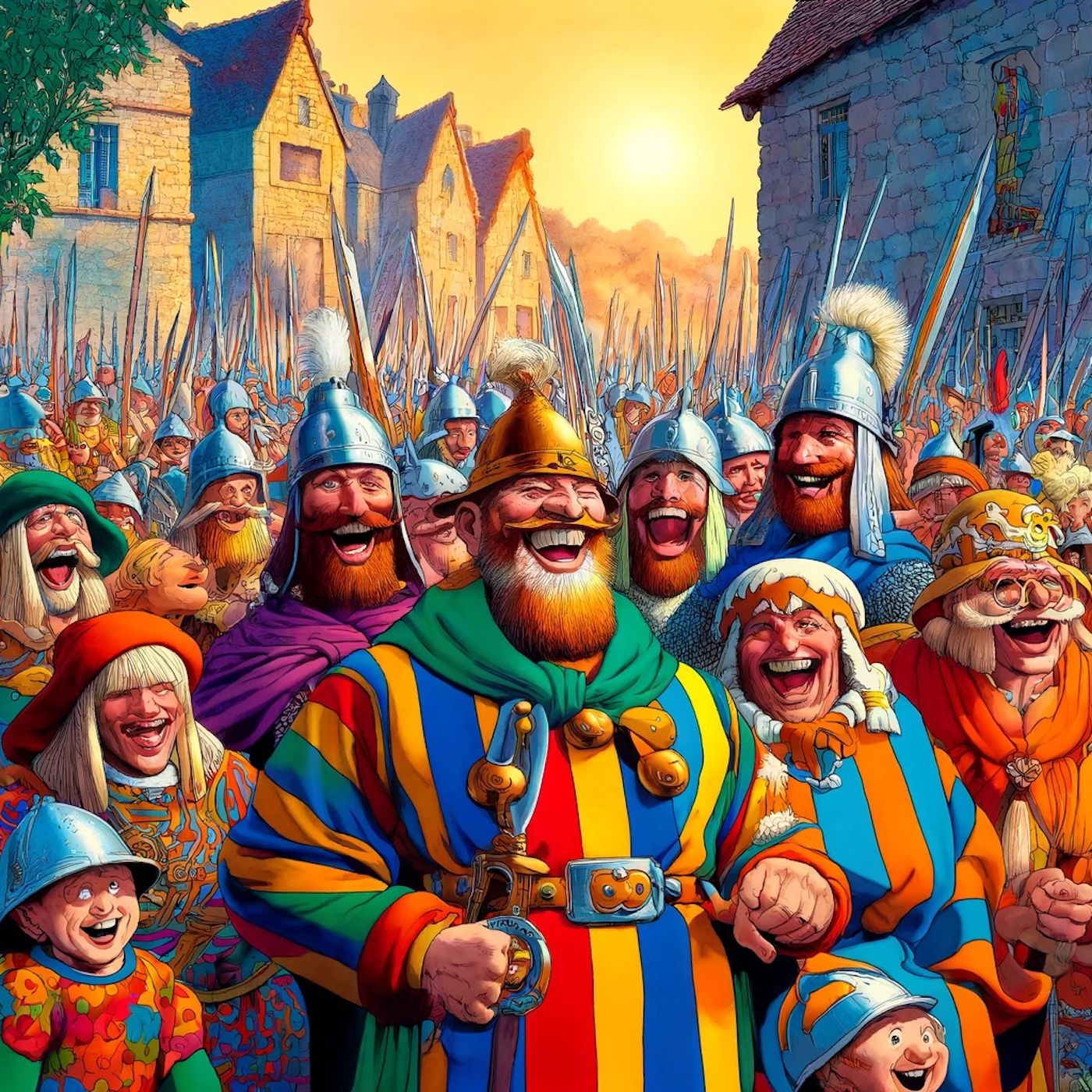 "In the midst of Gaulish chaos, where laughter reigns supreme, lies the chilling truth of invincible warriors with no fear." episode artwork