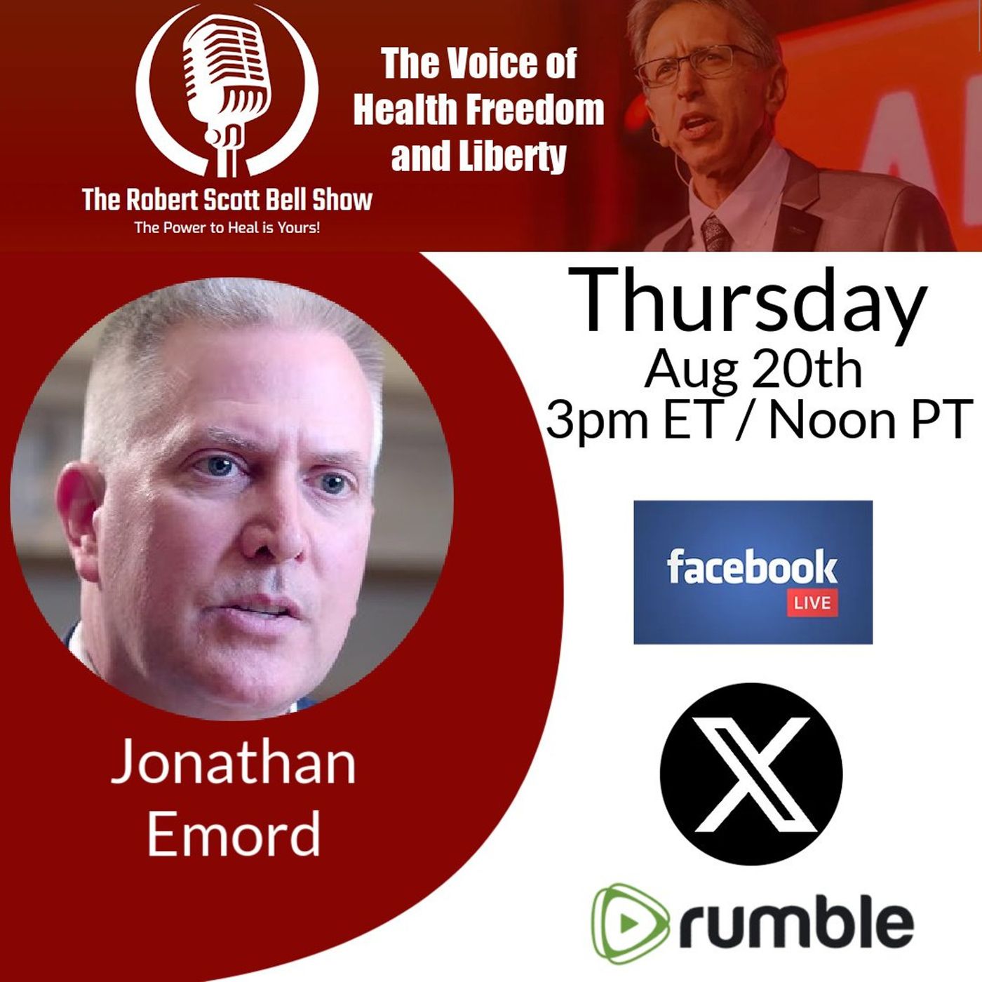 Jonathan Emord, Fauci Aide Guilty, PFAS Polluter Liability, Vaccine Injury Emails, PREP Act Liability - The RSB Show 8-20-26 episode artwork