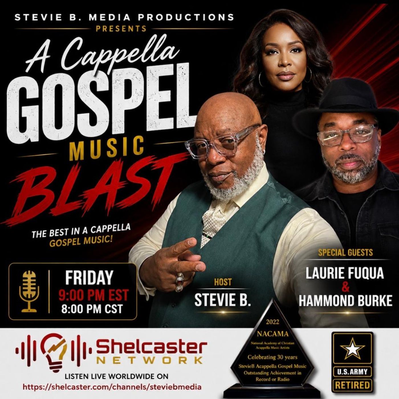 Stevie B. Acappella Gospel Music Blast - (Episode 351) episode artwork
