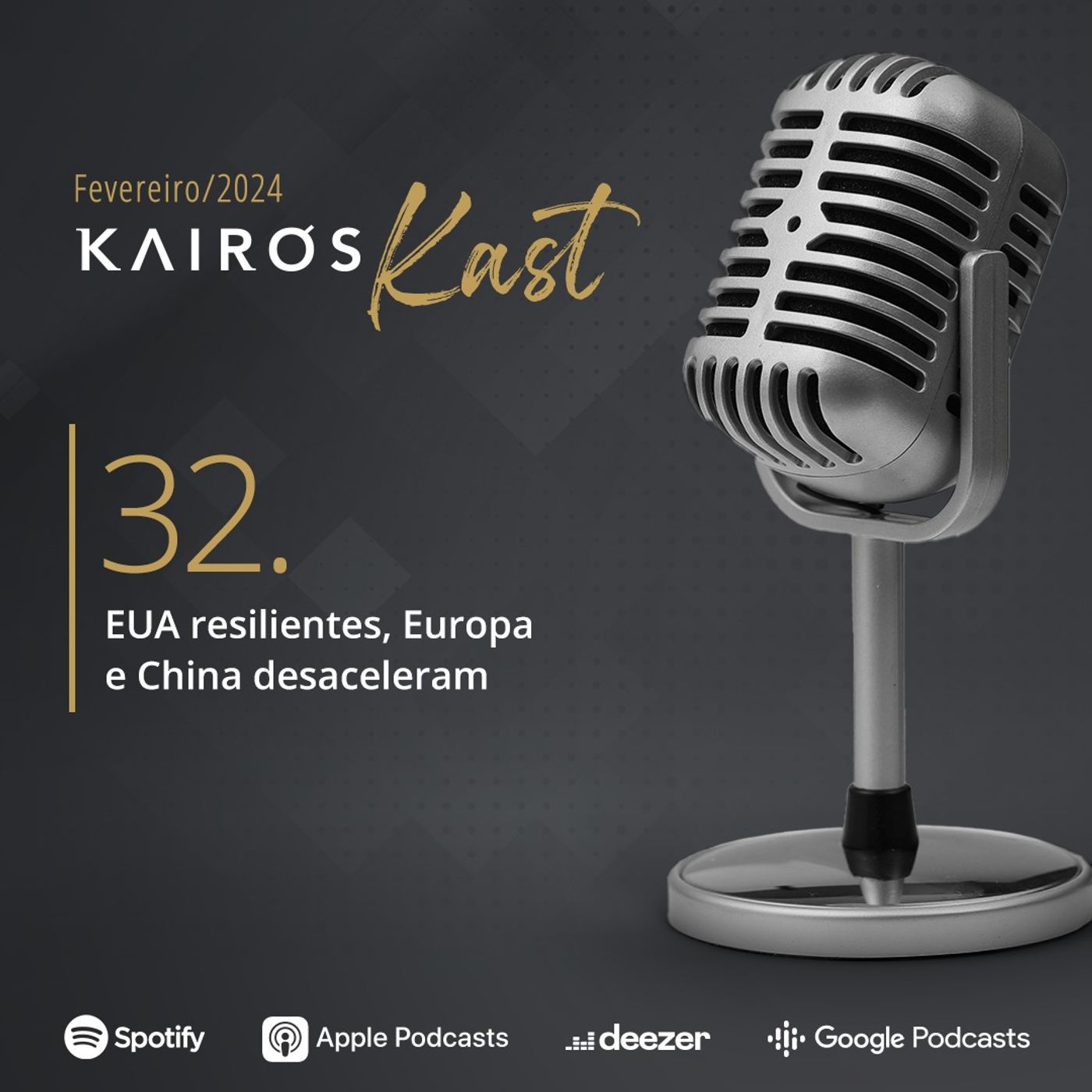 Ep 32 – Disparidades de performance nos ativos entre as economias dos países desenvolvidos e emergentes — Kairós Kast cover