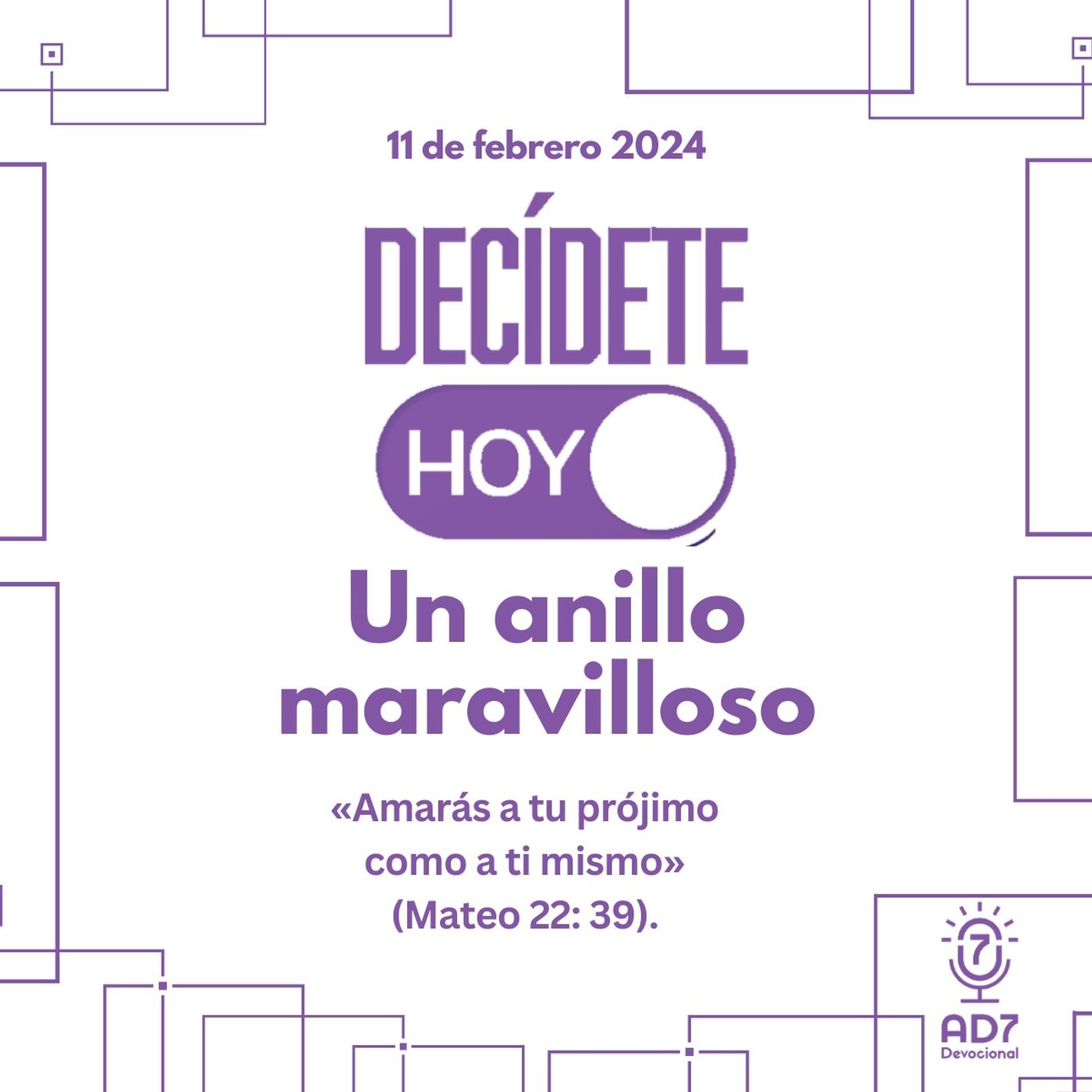 Un anillo maravilloso | Devocional de Jóvenes | 11 de febrero 2024