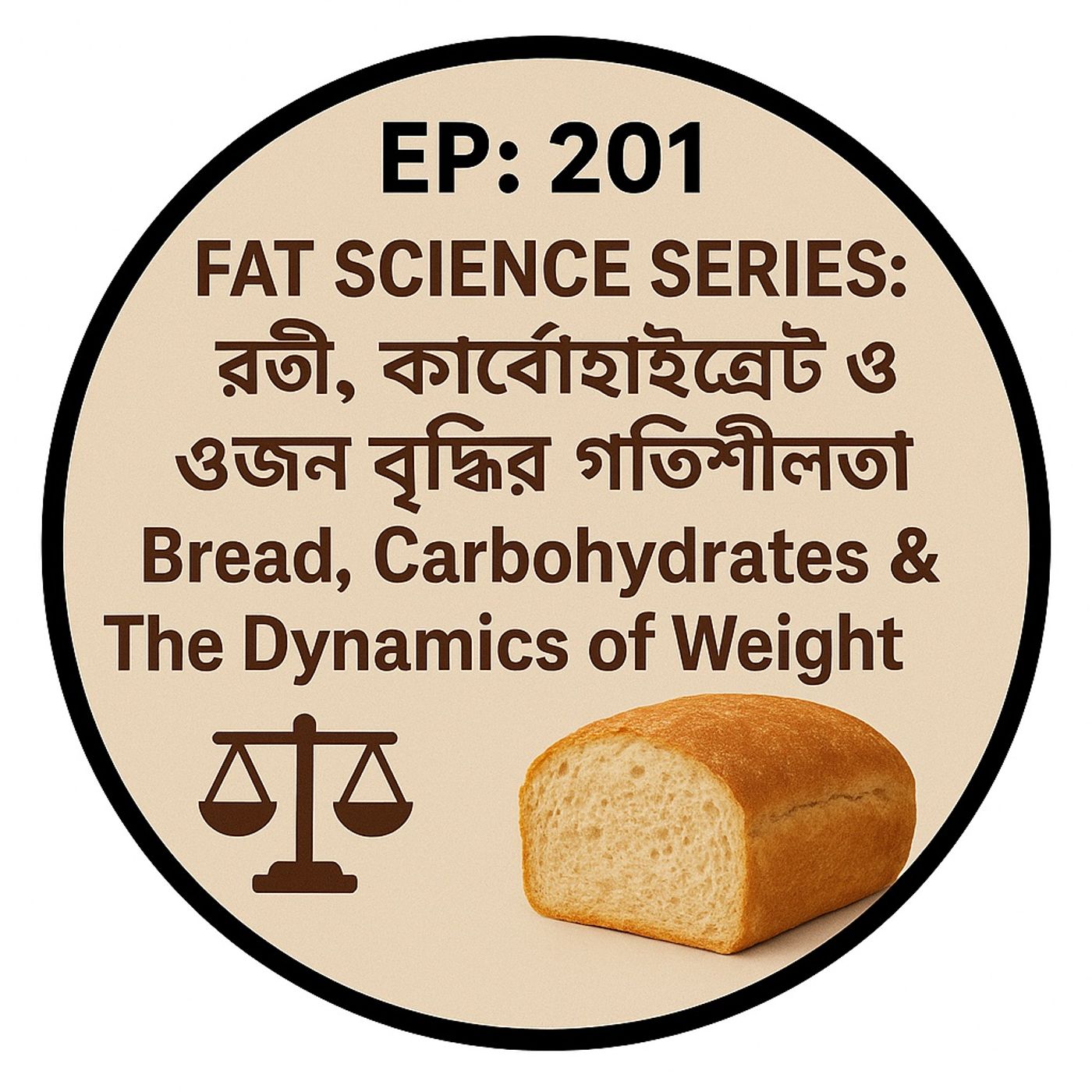 EP-201 | FAT SCIENCE SERIES: রুটি, কার্বোহাইড্রেট ও ওজন বৃদ্ধির গতিশীলতা 🍞⚖️ Bread, Carbohydrates & The Dynamics of Weight Gain episode artwork