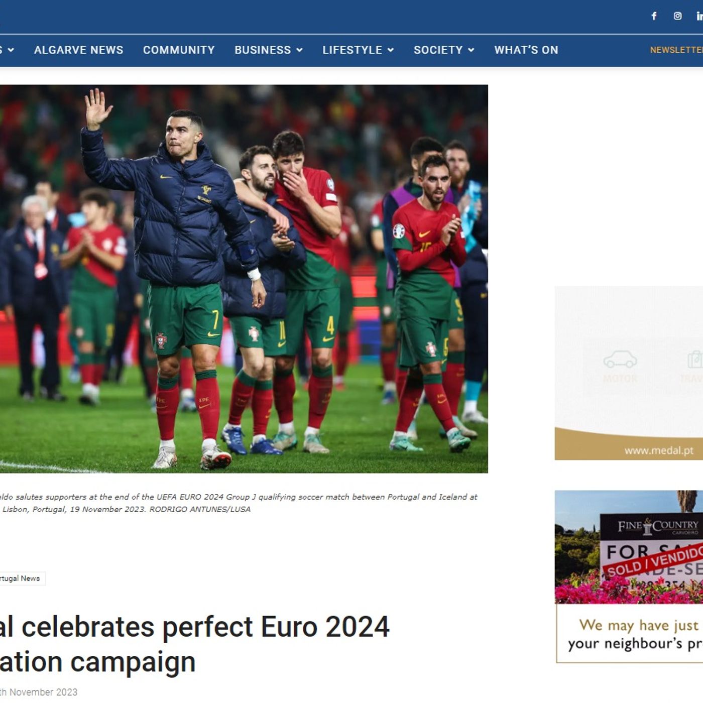 Portugal celebrates perfect Euro 2024 qualification campaign (Portugal Resident - 20th November, 2023) episode artwork
