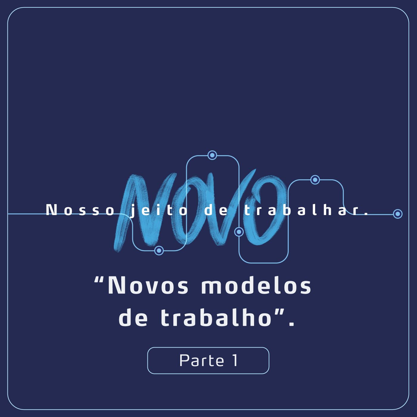 Novos modelos de trabalho - parte 1 Novos modelos de trabalho - parte 1