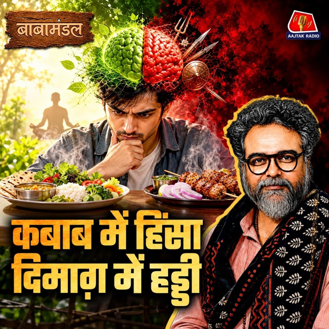 मांसाहार की बहस प्लेट पर क्यों? अहिंसा, शाकाहार & भोजन की राजनीति: बाबामंडल Ep 14