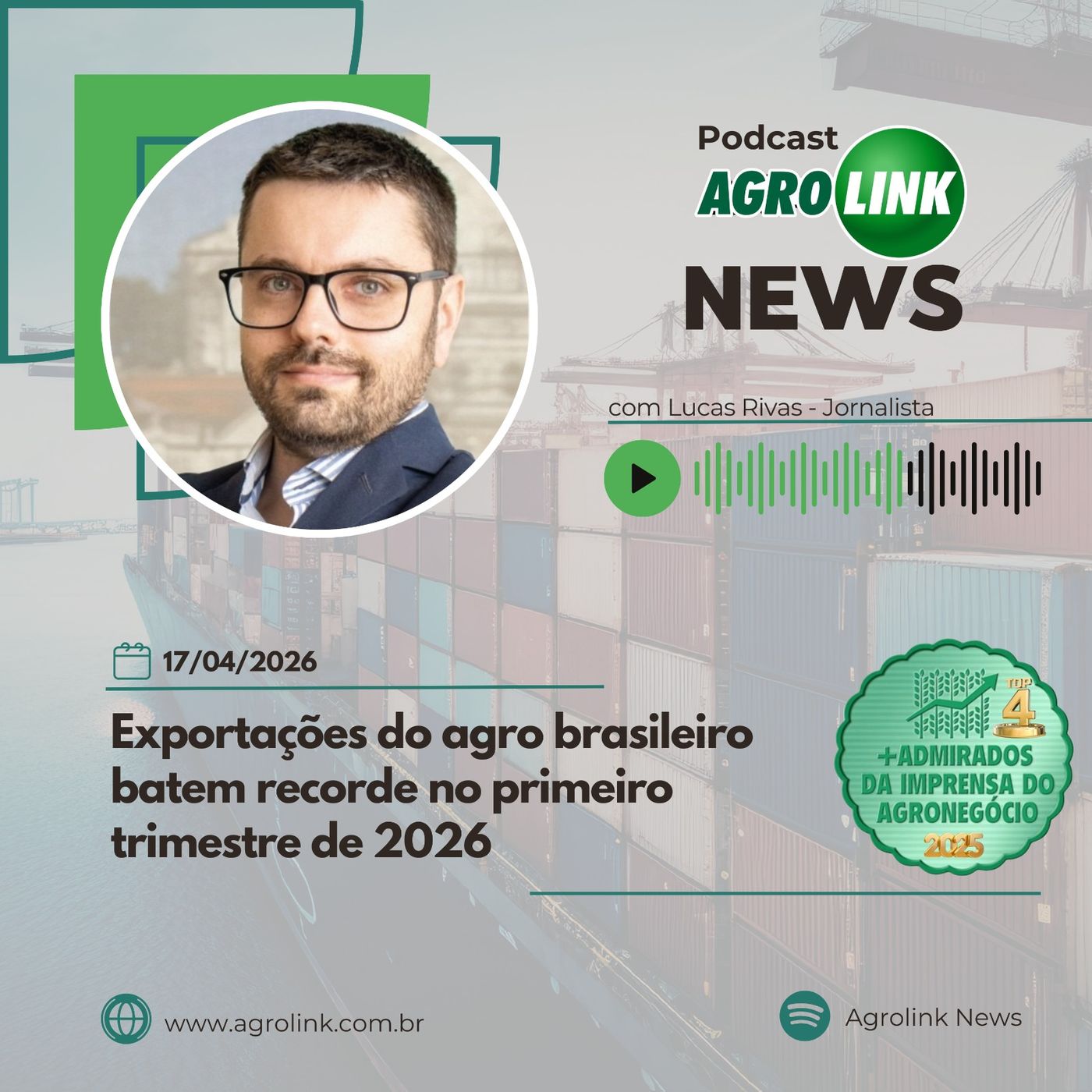 Processamento de soja no Brasil deve bater recorde em 2026 episode artwork