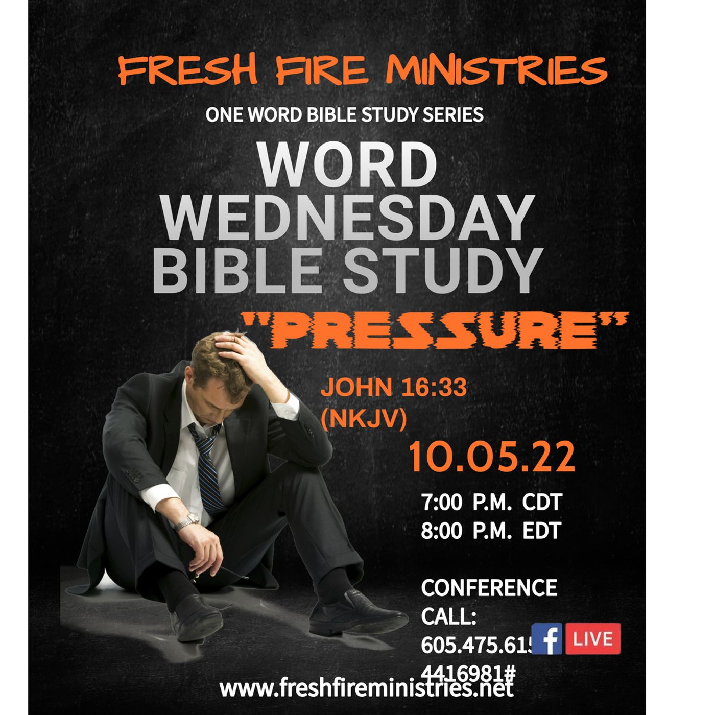 One Word Bible Study Series "Pressure" John 16:33 (NKJV) episode artwork