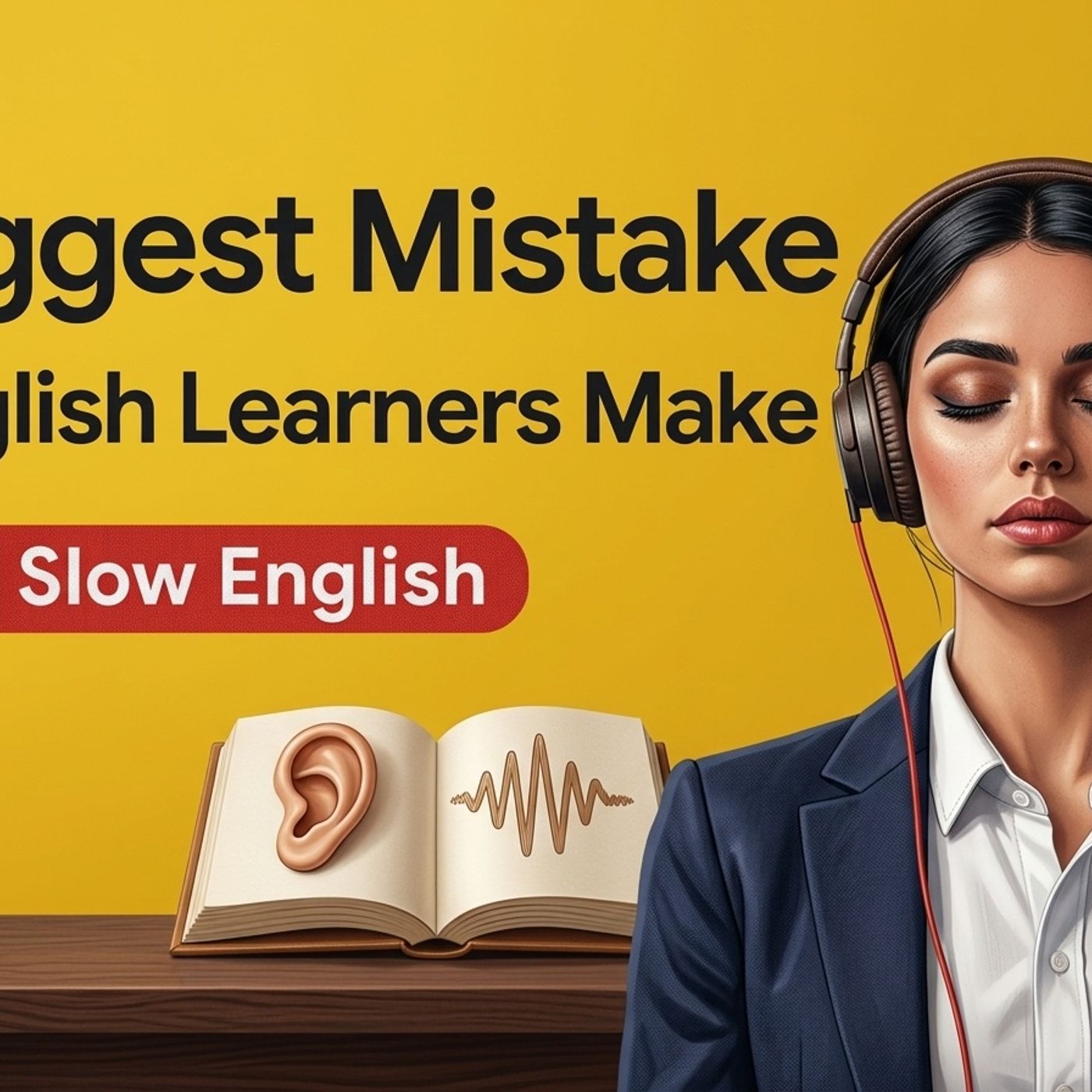 A1 English Listening Practice - What Is The Biggest Mistake English Learners Make - Slow English Podcast episode artwork