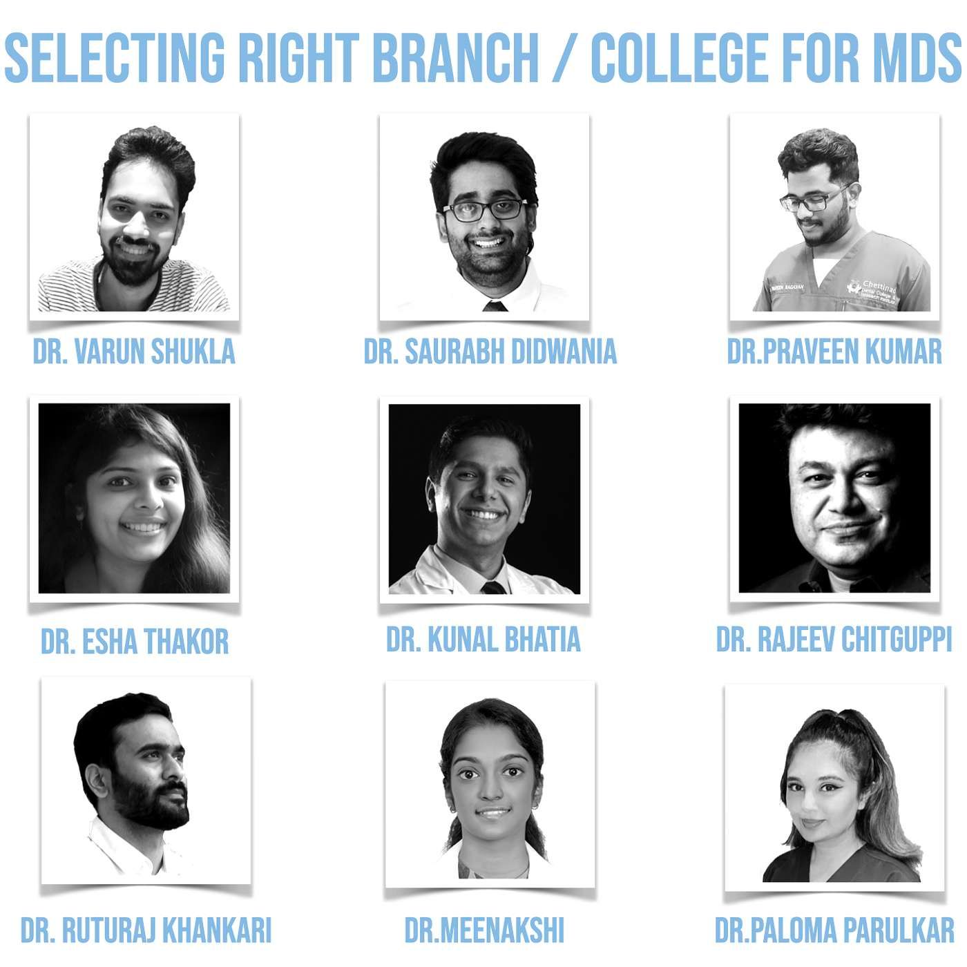 Selecting the right branch or college for MDS episode artwork