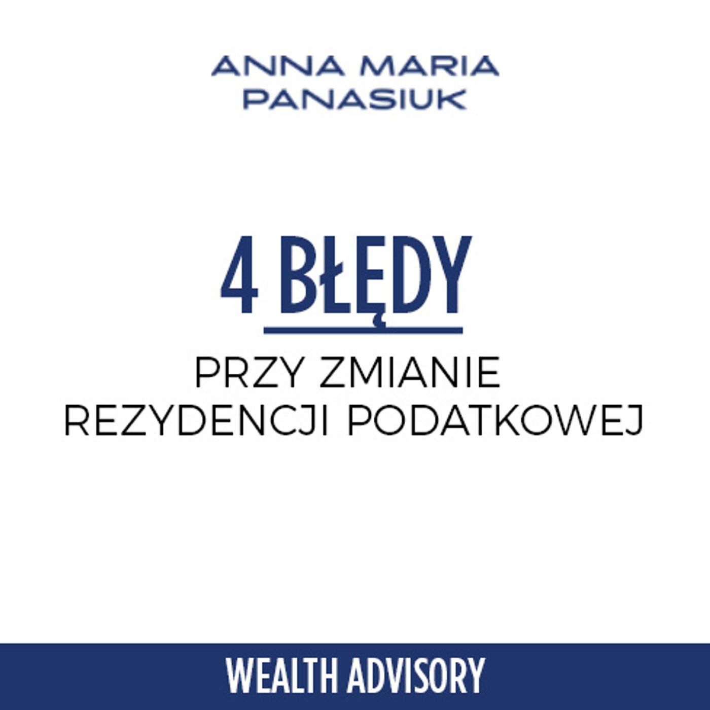 14.ZMIANA REZYDENCJI PODATKOWEJ - 4 najczęstsze błędy episode artwork