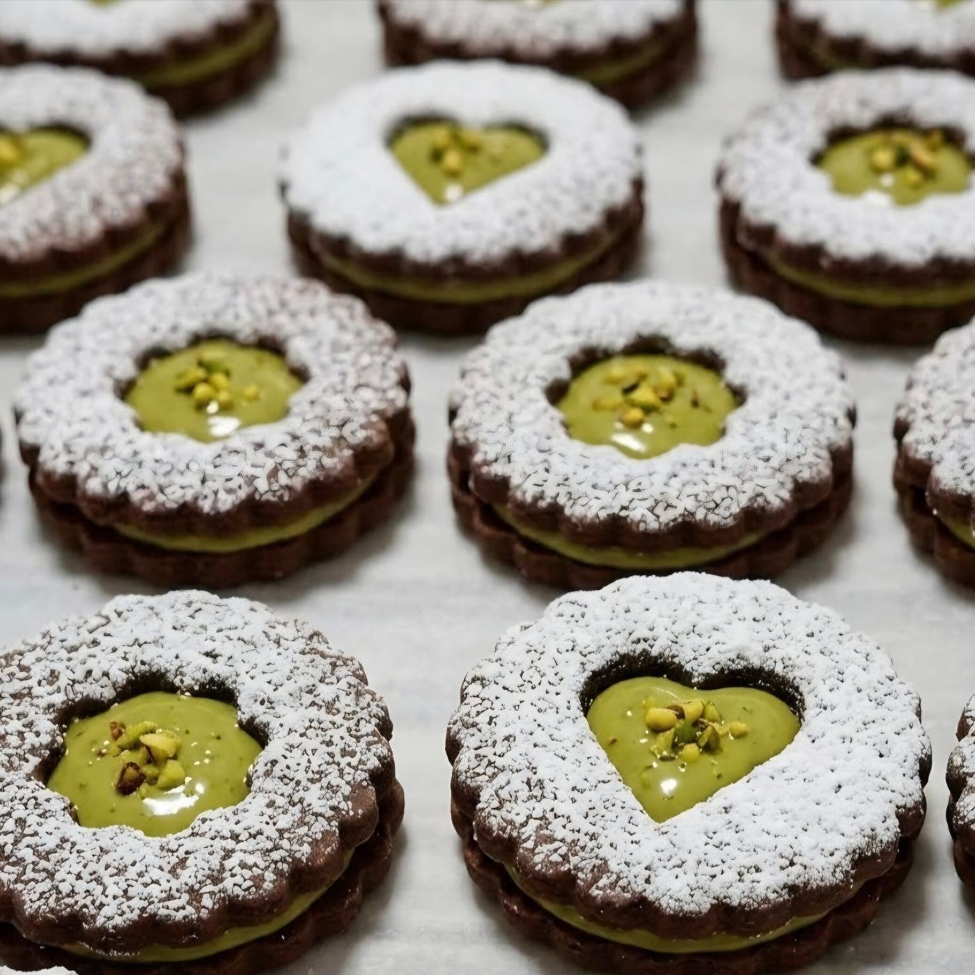 Biscotti frollini cacao e pistacchio: dolce ricetta come in pasticcera