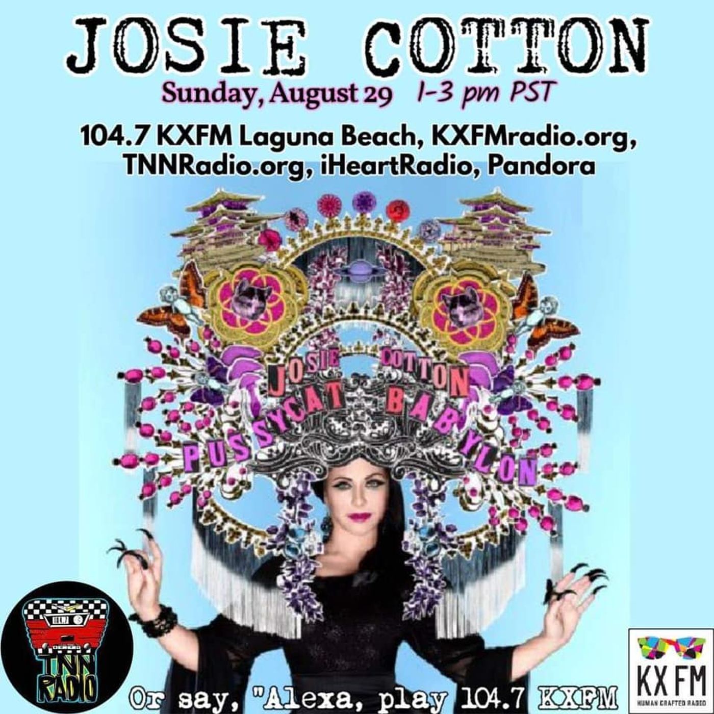 TNN RADIO | August 29, 2021 show with Josie Cotton episode artwork