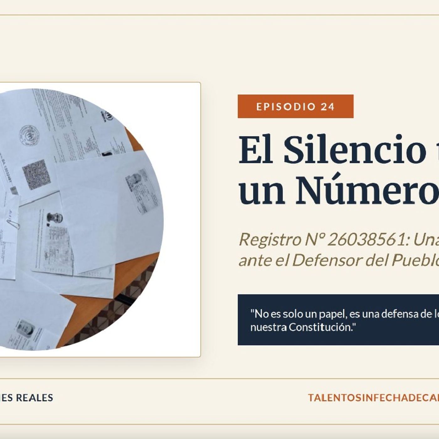 Episodio 24. El silencio tiene un número episode artwork