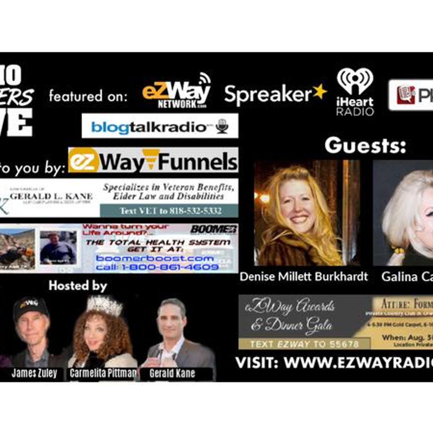 Radio Boomers LIve S8 EP 43 Feat. Denise Millett Burkhardt, Galina Capanni episode artwork