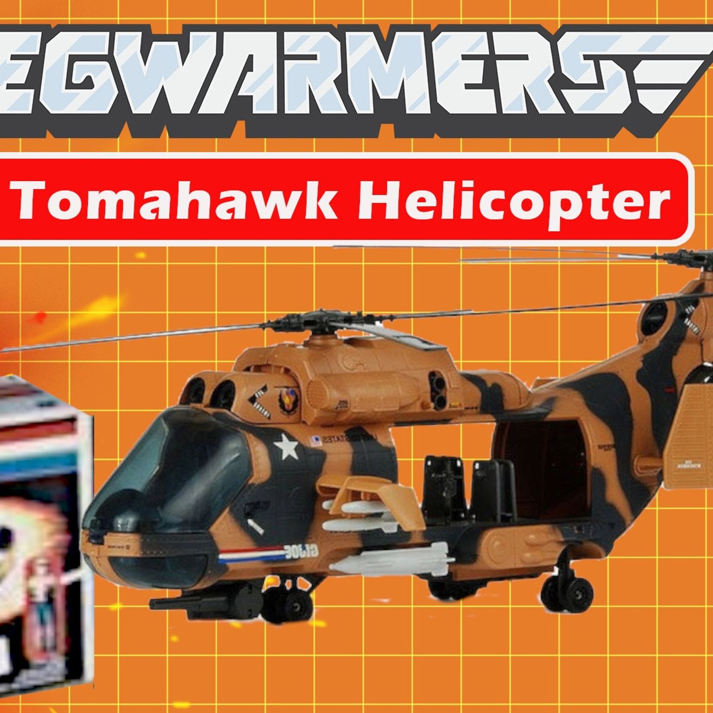 GI Joe Tomahawk Helicopter  - Pegwarmers. #166