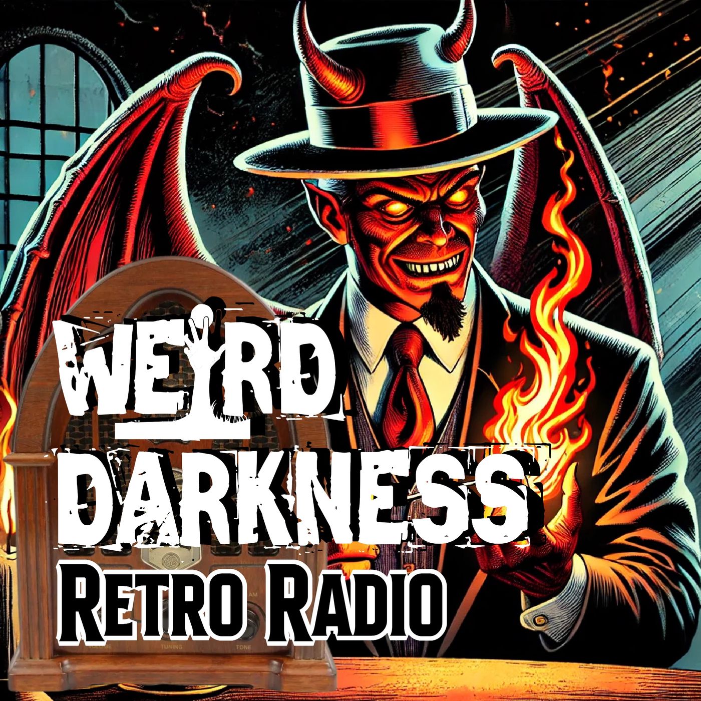 “WILL THE DEVIL CONVINCE HER TO KILL HER HUSBAND?” 11 #RetroRadio Stories! EP0303 #WeirdDarkness - podcast episode cover