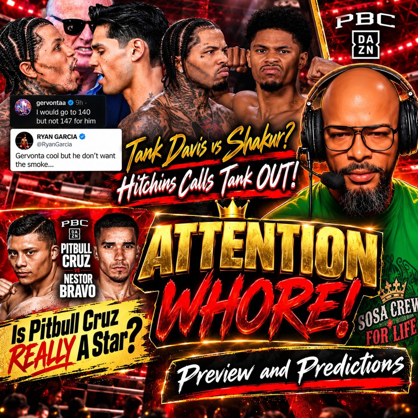 ☎️ Tank Davis vs Shakur❓Hitchins Calls Tank OUT❗️| Is Pitbull Cruz REALLY A Star❓