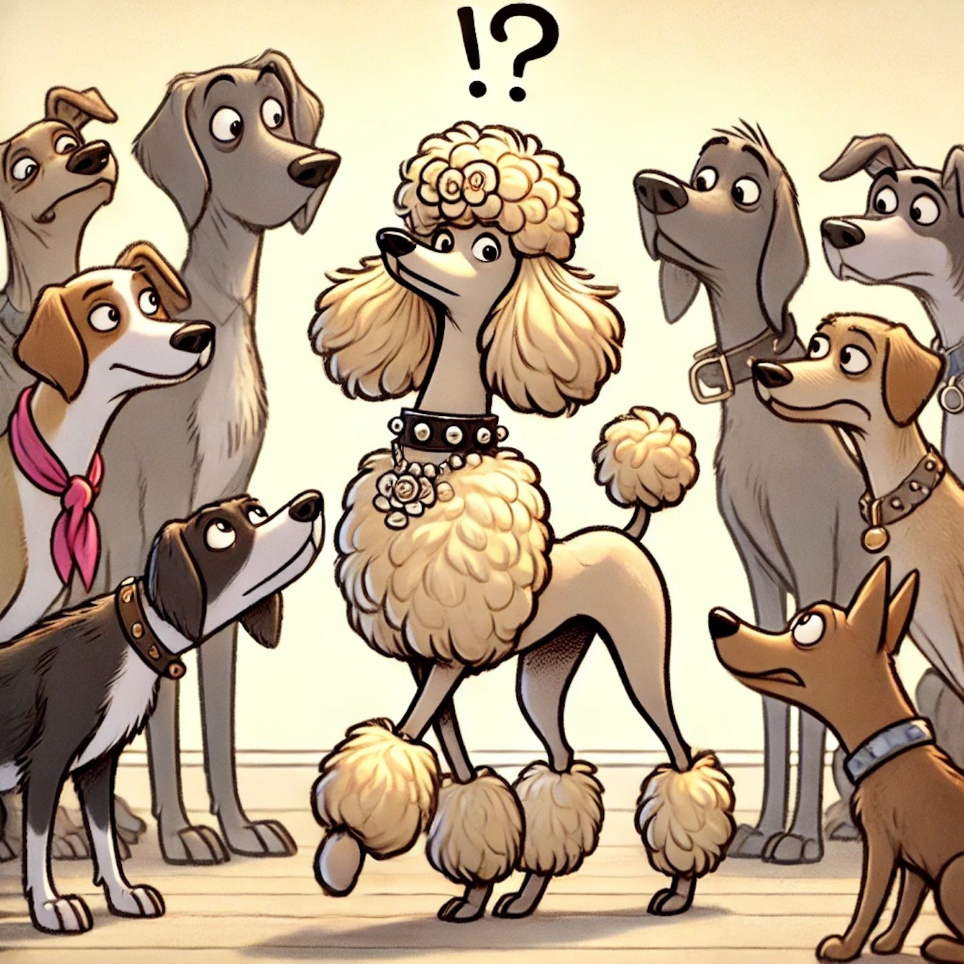 "I wonder if other dogs think poodles are members of a weird religious cult." episode artwork